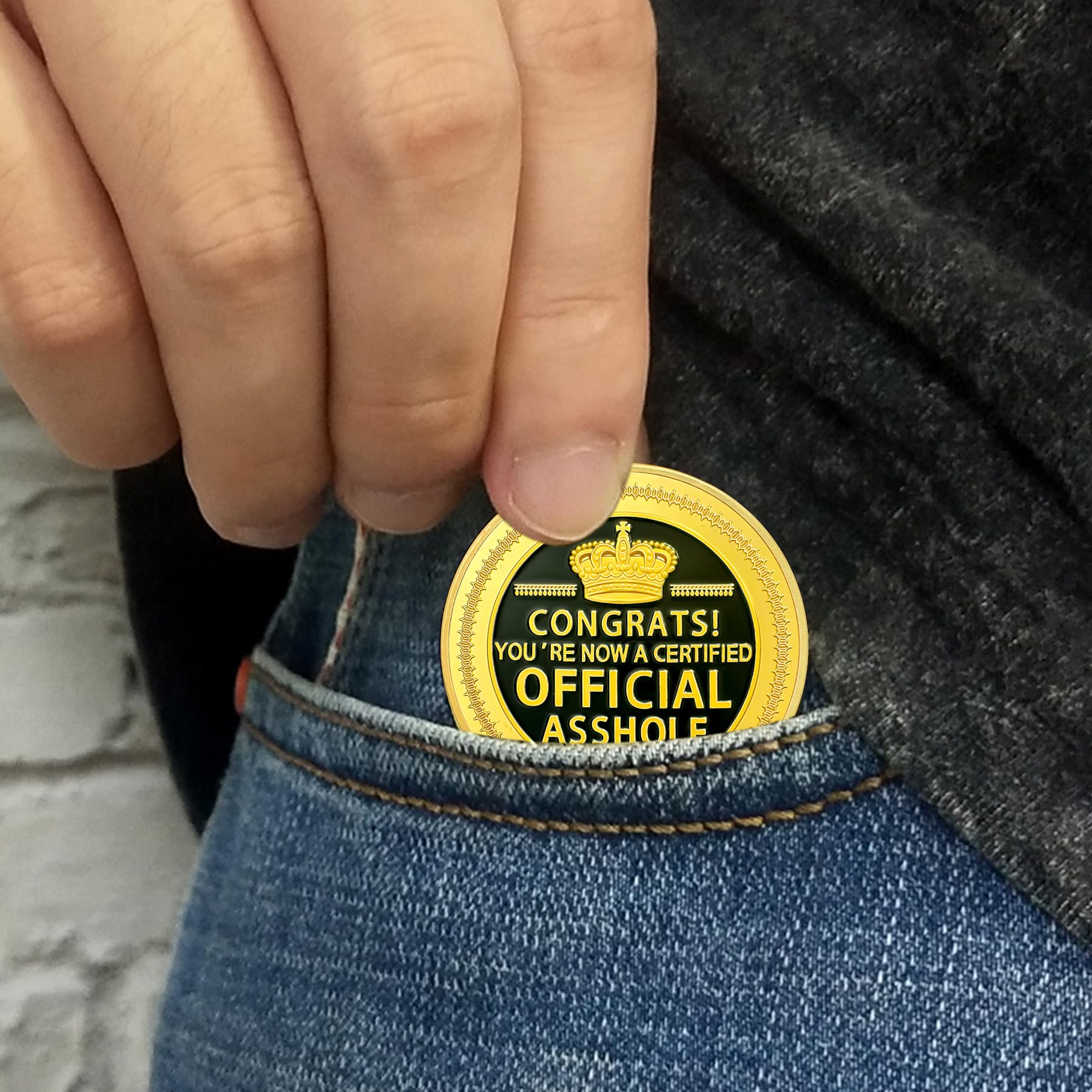 Vibrant Statement Official Certified Asshole Coin mysite