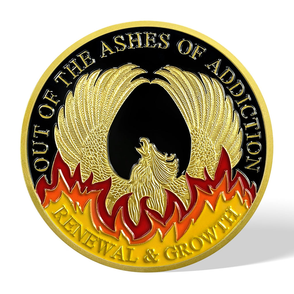 Rebirth from the Ashes Phoenix Sobriety Coin mysite