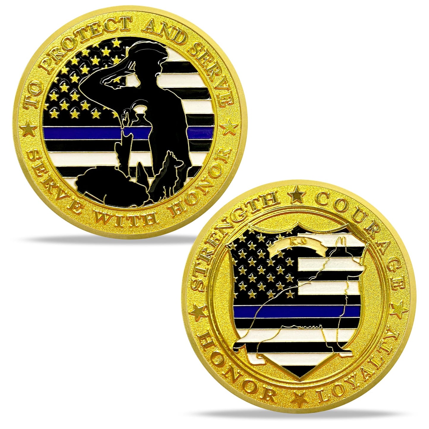 K9 Police Challenge Coin Law Enforcement Tribute Coin mysite