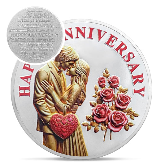 Unique Rose Happy Anniversary Coin mysite