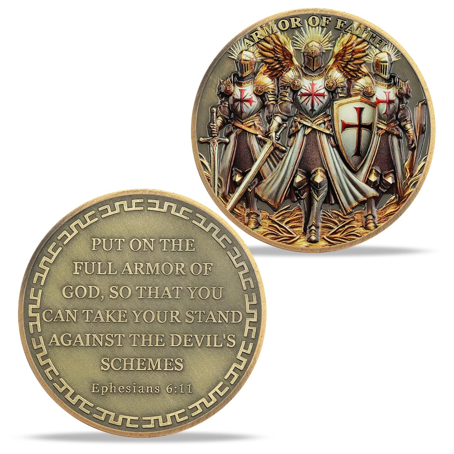Three Knights Armor Challenge Coin mysite