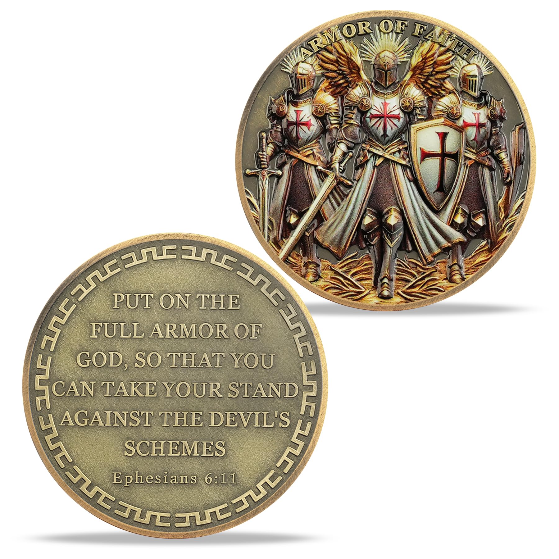 Three Knights Armor Challenge Coin mysite