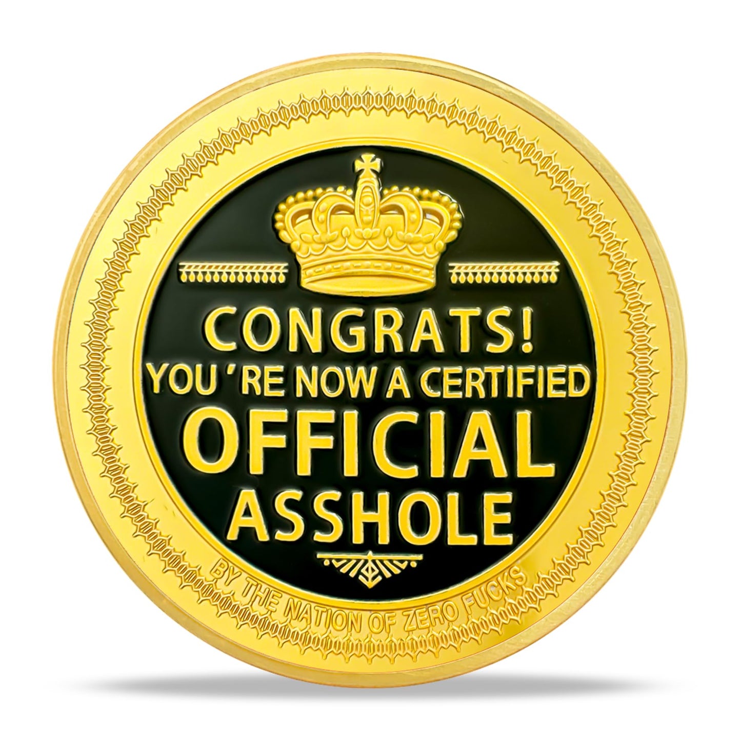 Vibrant Statement Official Certified Asshole Coin mysite