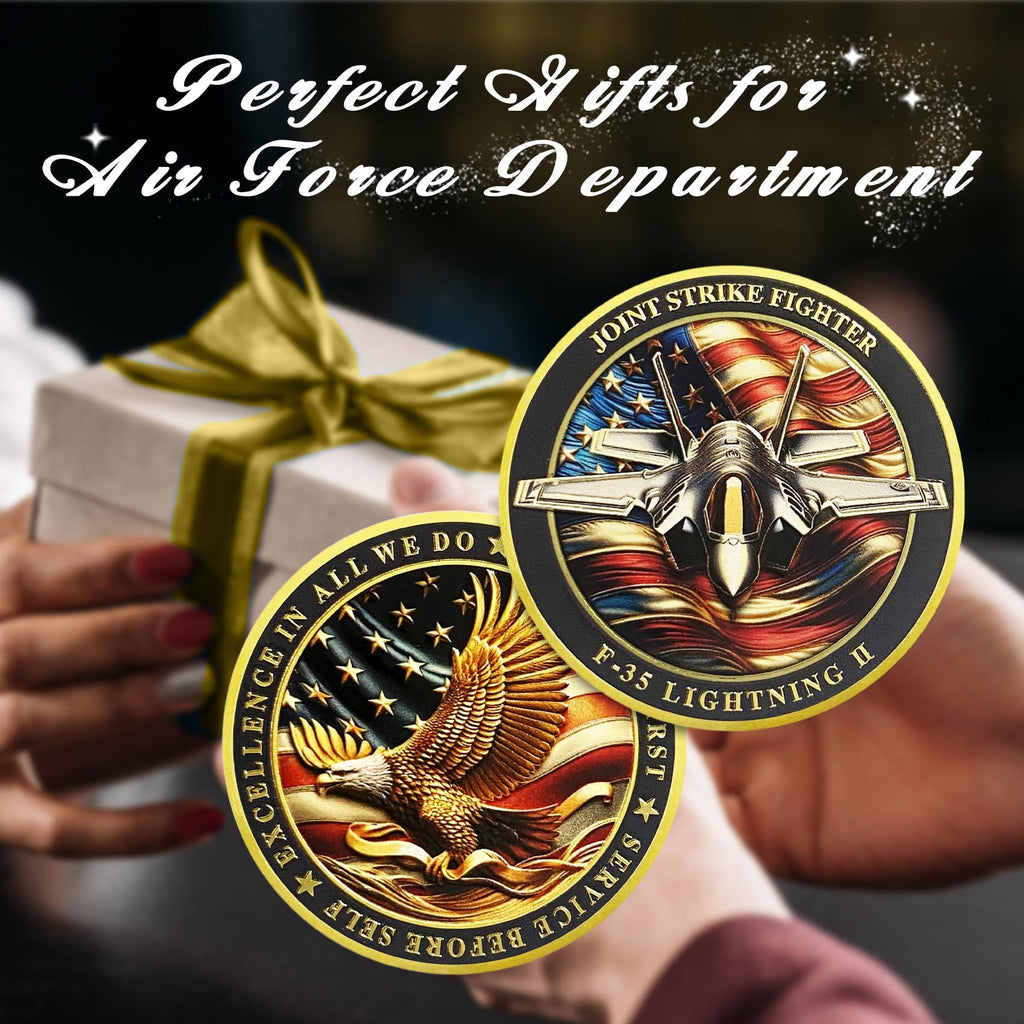 United States F-35 Lightning II Fighter Jet Air Force Challenge Coin mysite