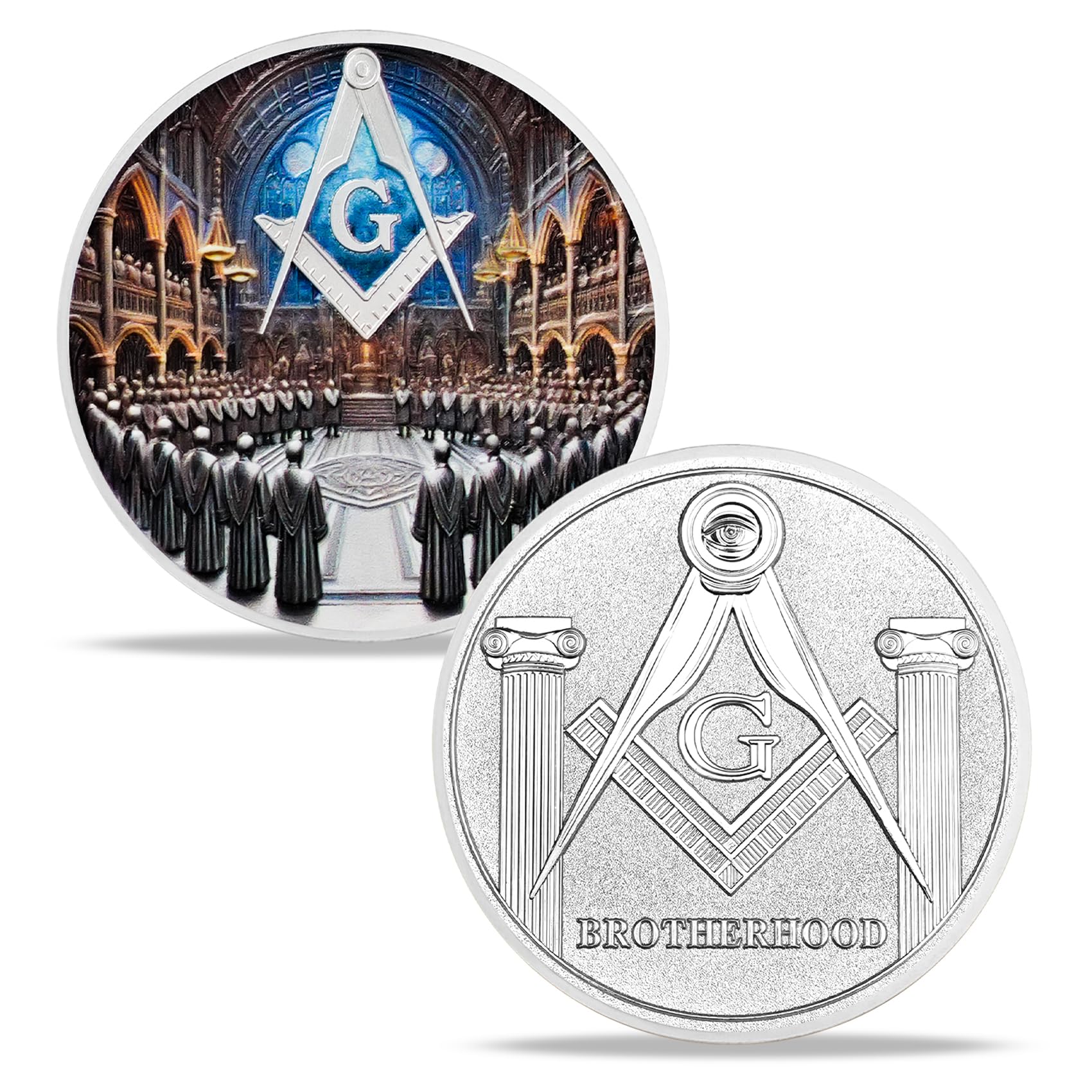 Masonic Brotherhood Masonic Challenge Coin mysite