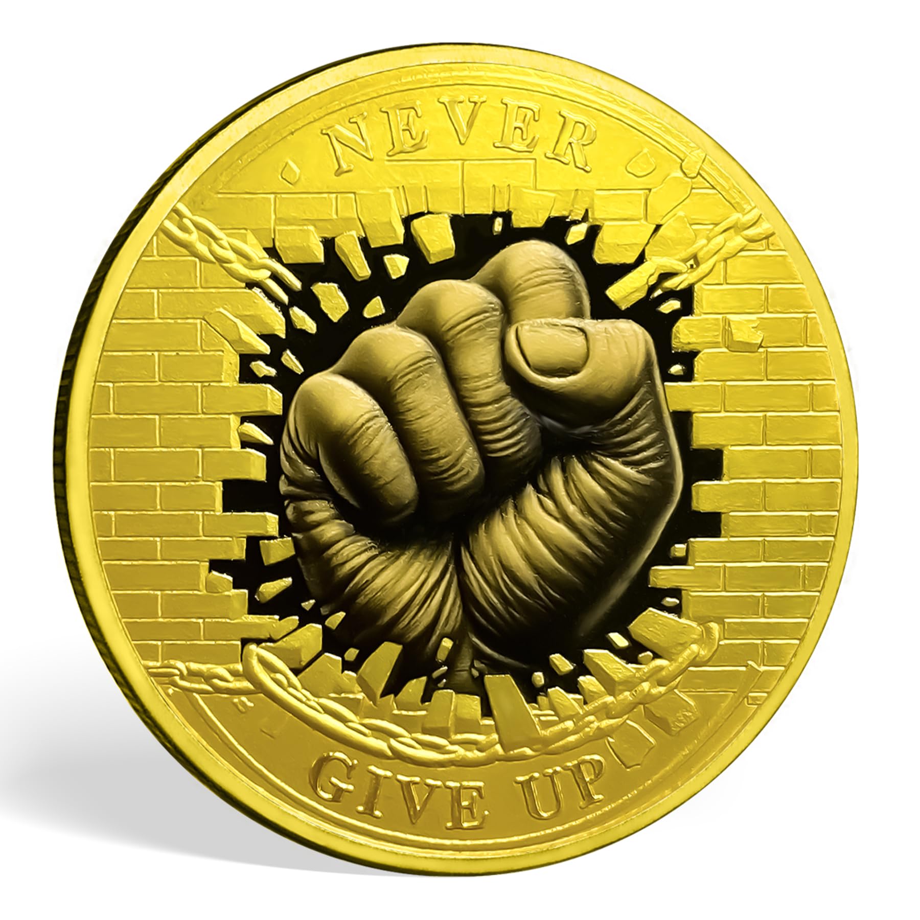 Encouragement Never Give Up Inspirational Coin mysite