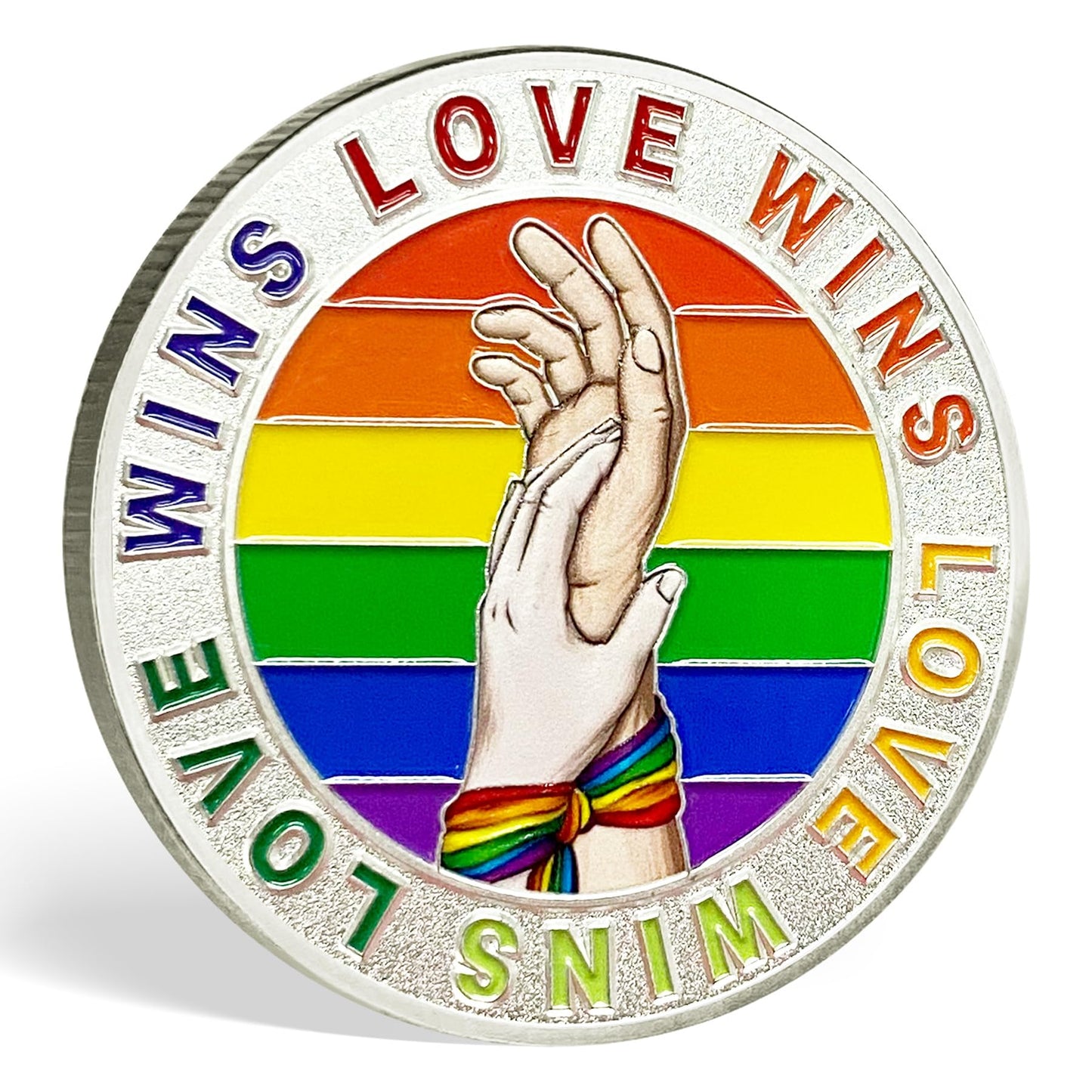 Rainbow Pride Challenge Coin Love is Love LGBT Gifts mysite