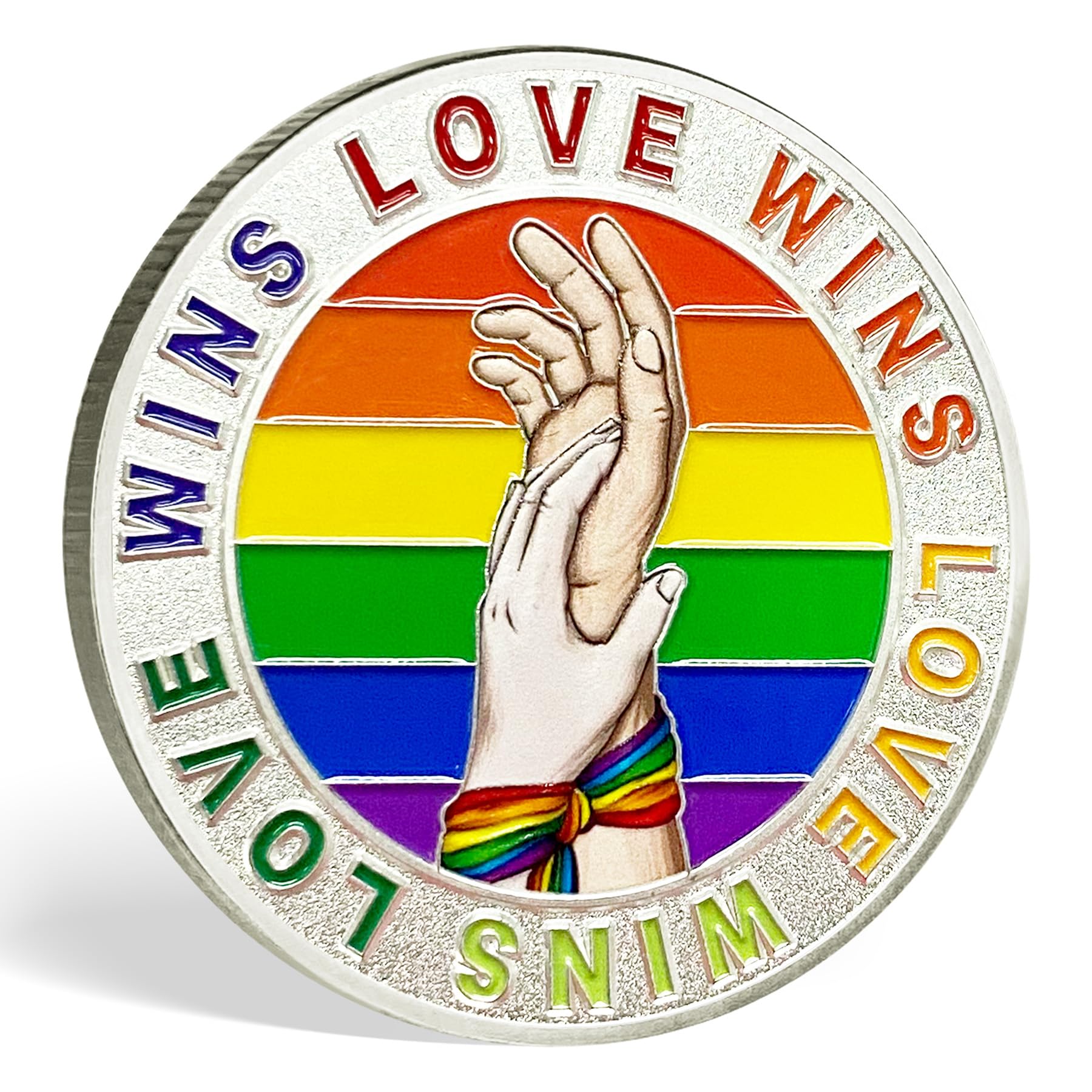 Rainbow Pride Challenge Coin Love is Love LGBT Gifts mysite