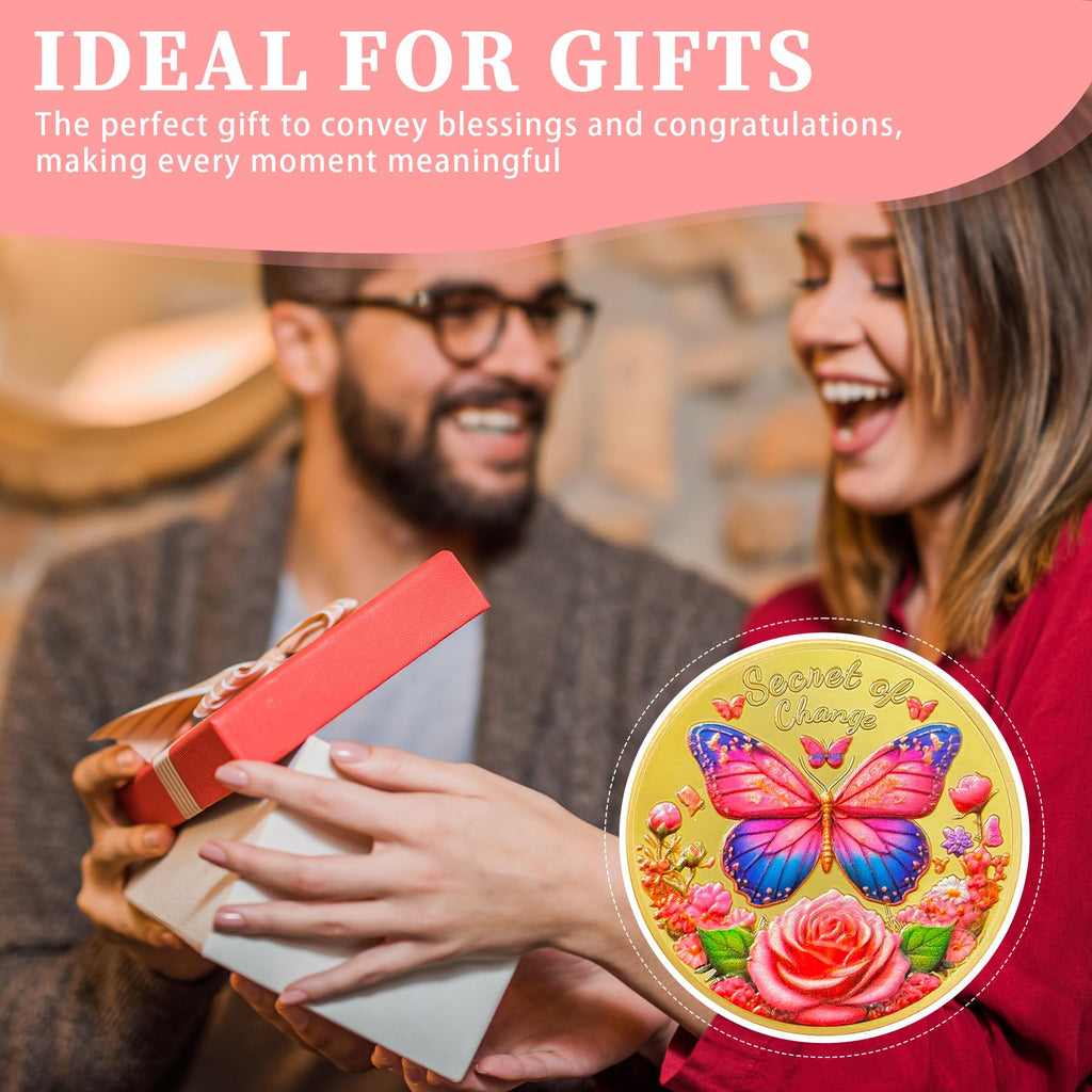 Butterfly Recovery Affirmation Sobriety Coin mysite