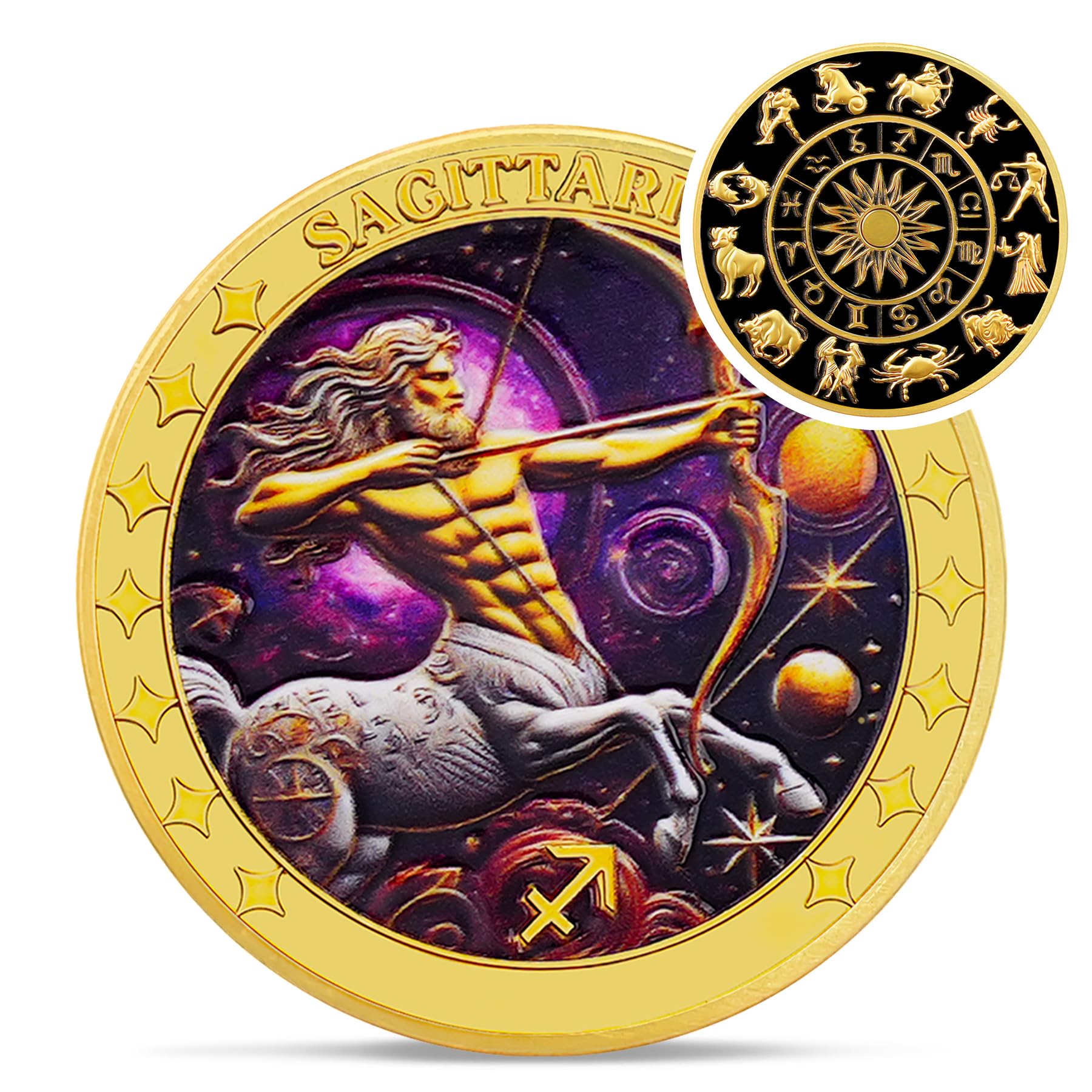 Sagittarius 12 Zodiac Challenge Coin mysite