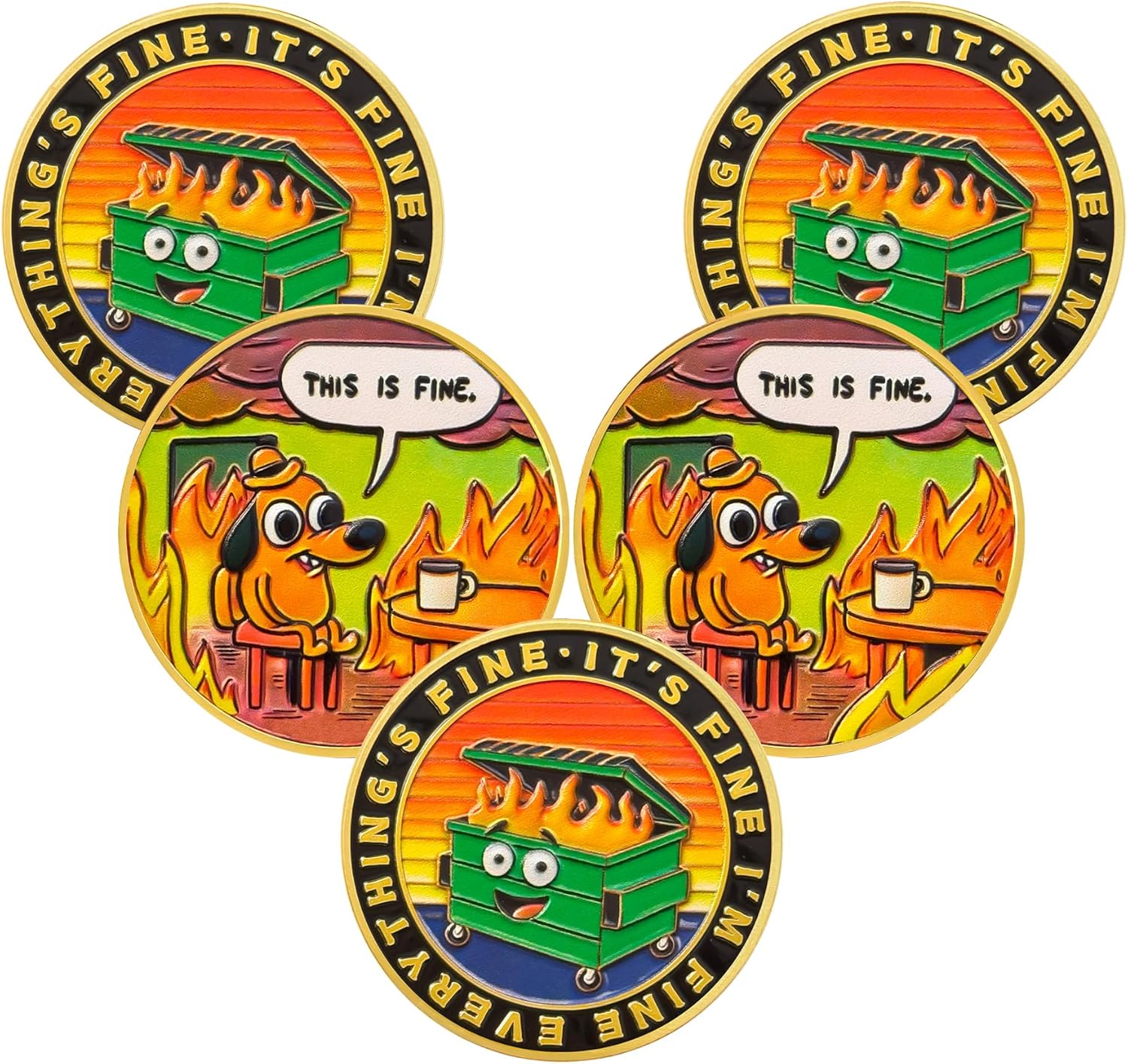 This is Fine Mini Dumpster Fire Challenge Coin mysite