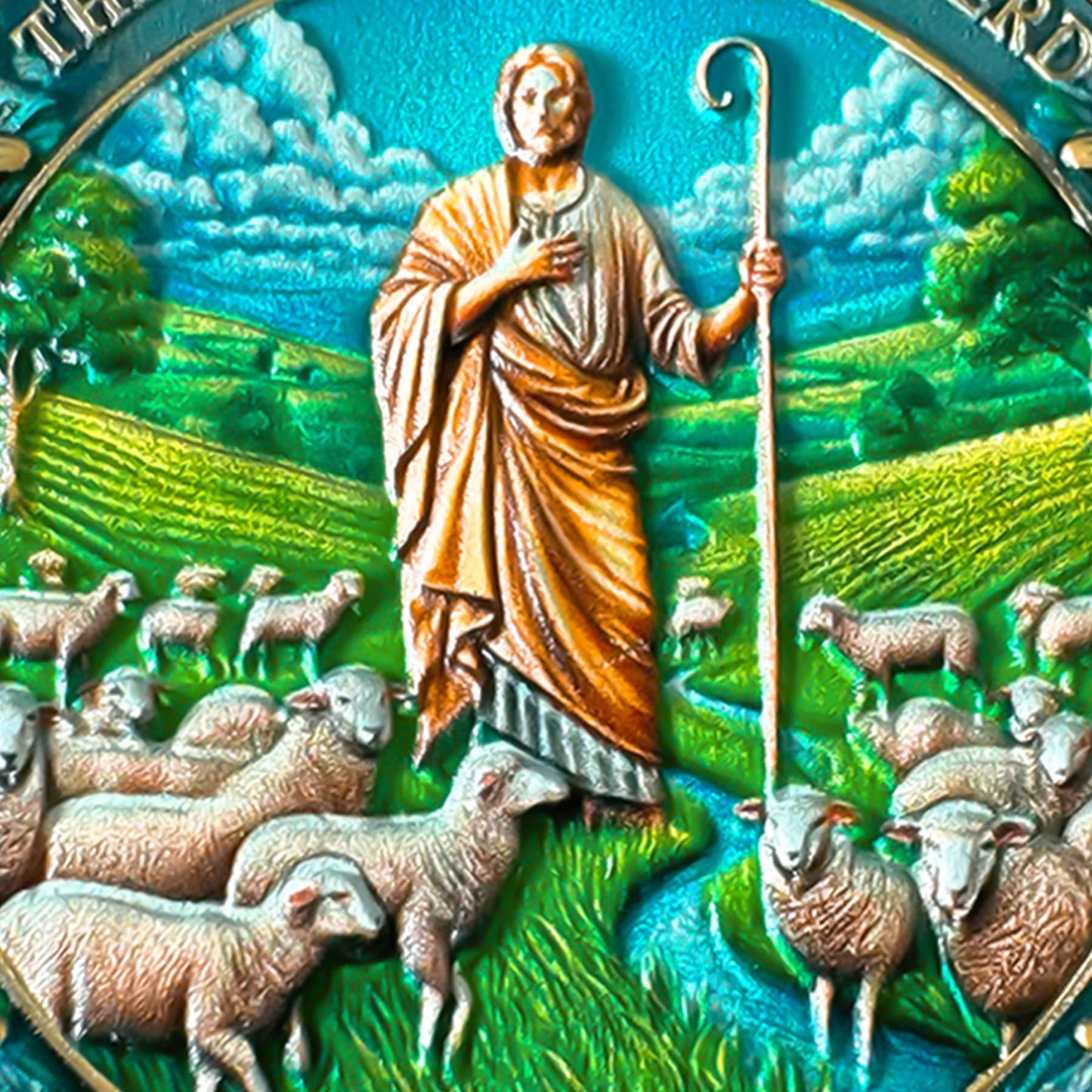 Inspirational Bible Verse 40 Jesus Shepherding Religious Coin mysite