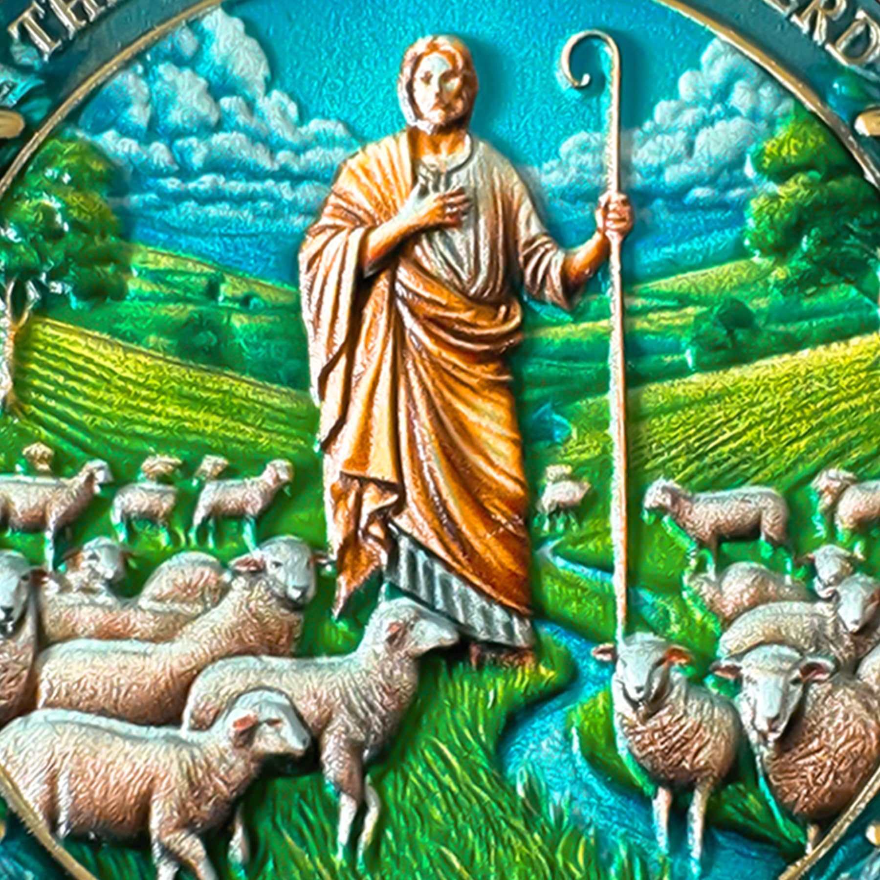 Inspirational Bible Verse 40 Jesus Shepherding Religious Coin mysite