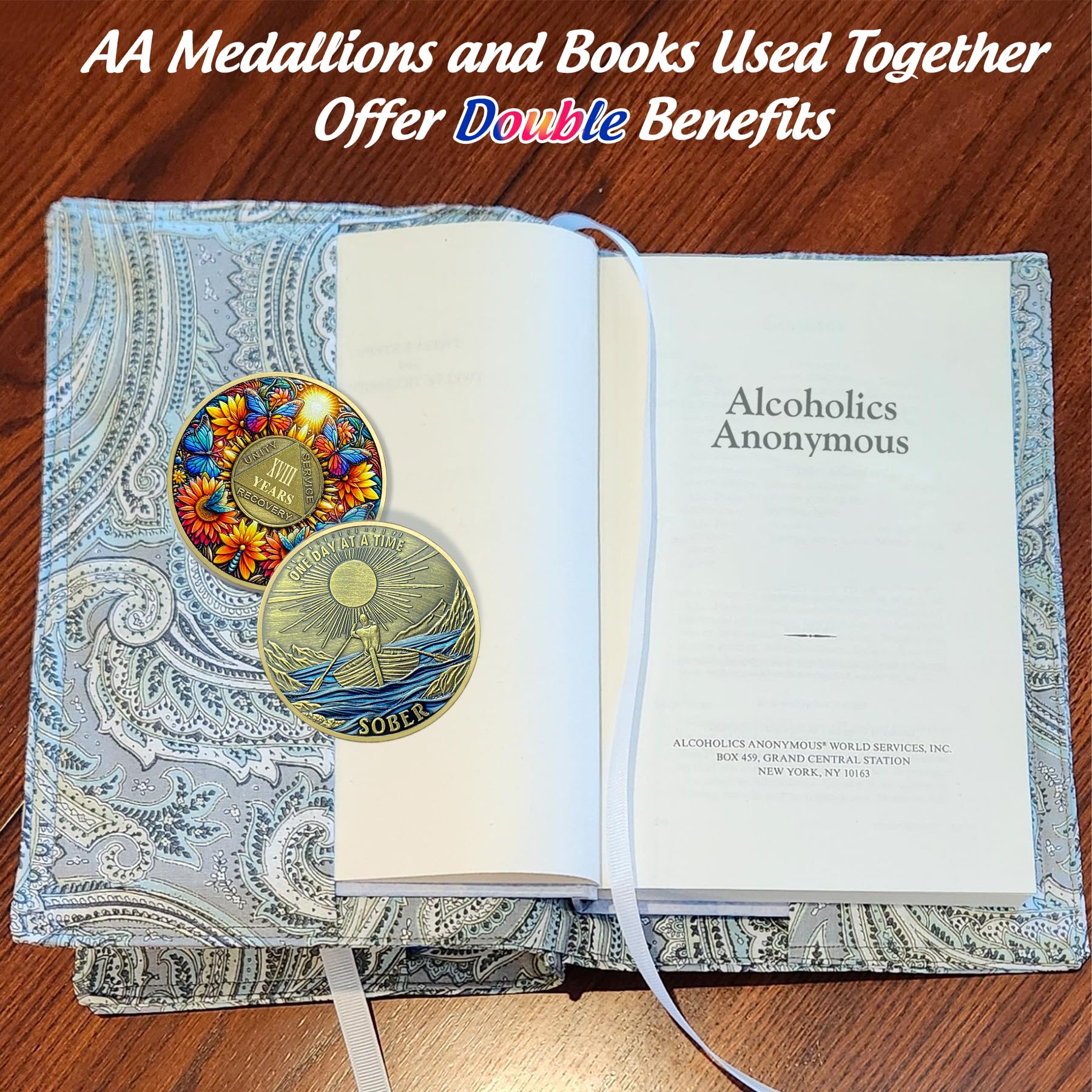 Delicate Sunflower Recovery 18 Year Sobriety Coin mysite