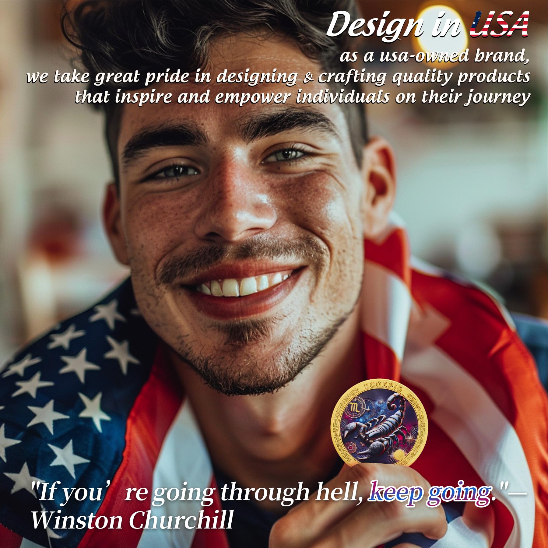 Scorpio 12 Zodiac Challenge Coin mysite