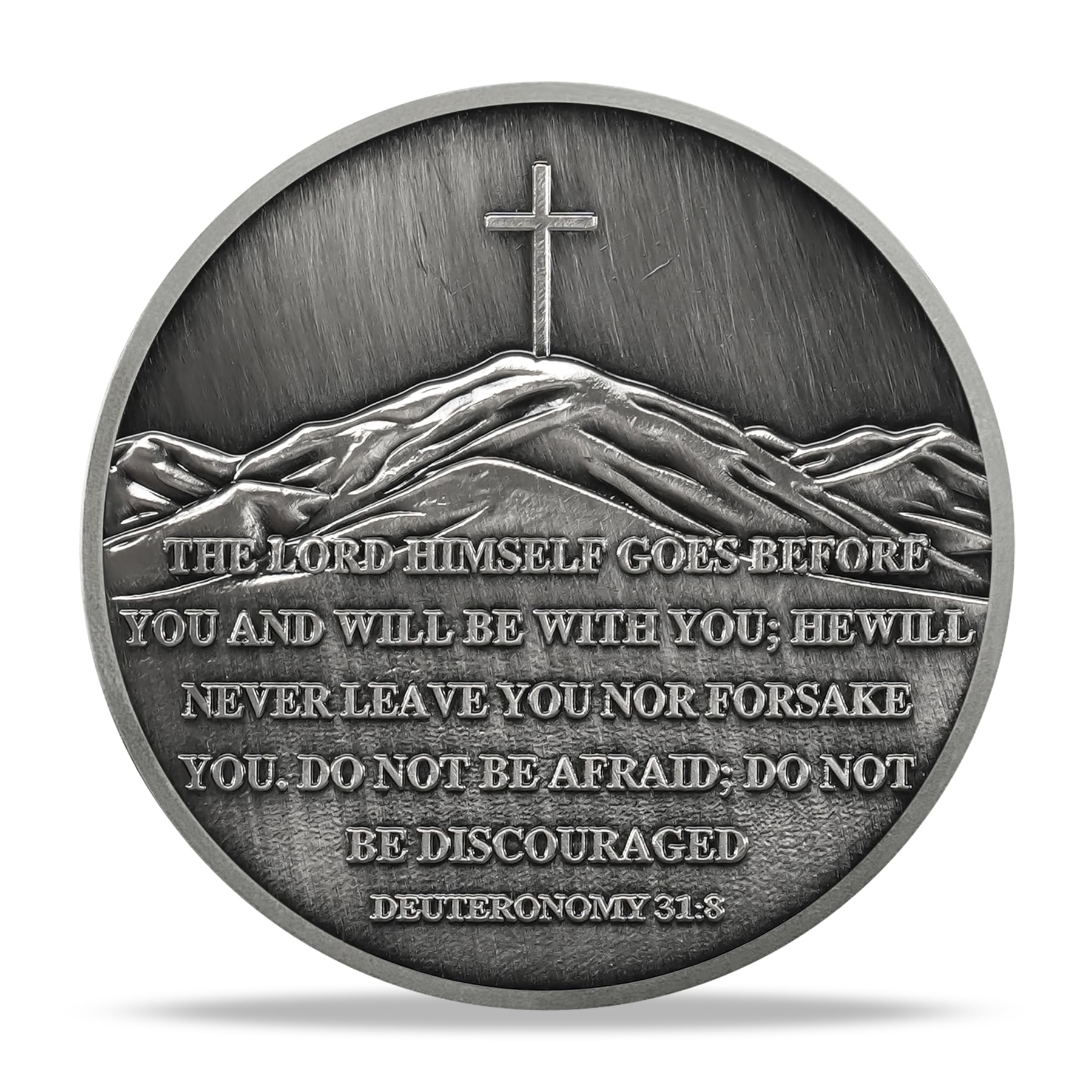 Mountain Trail Footprints Religious Coin mysite