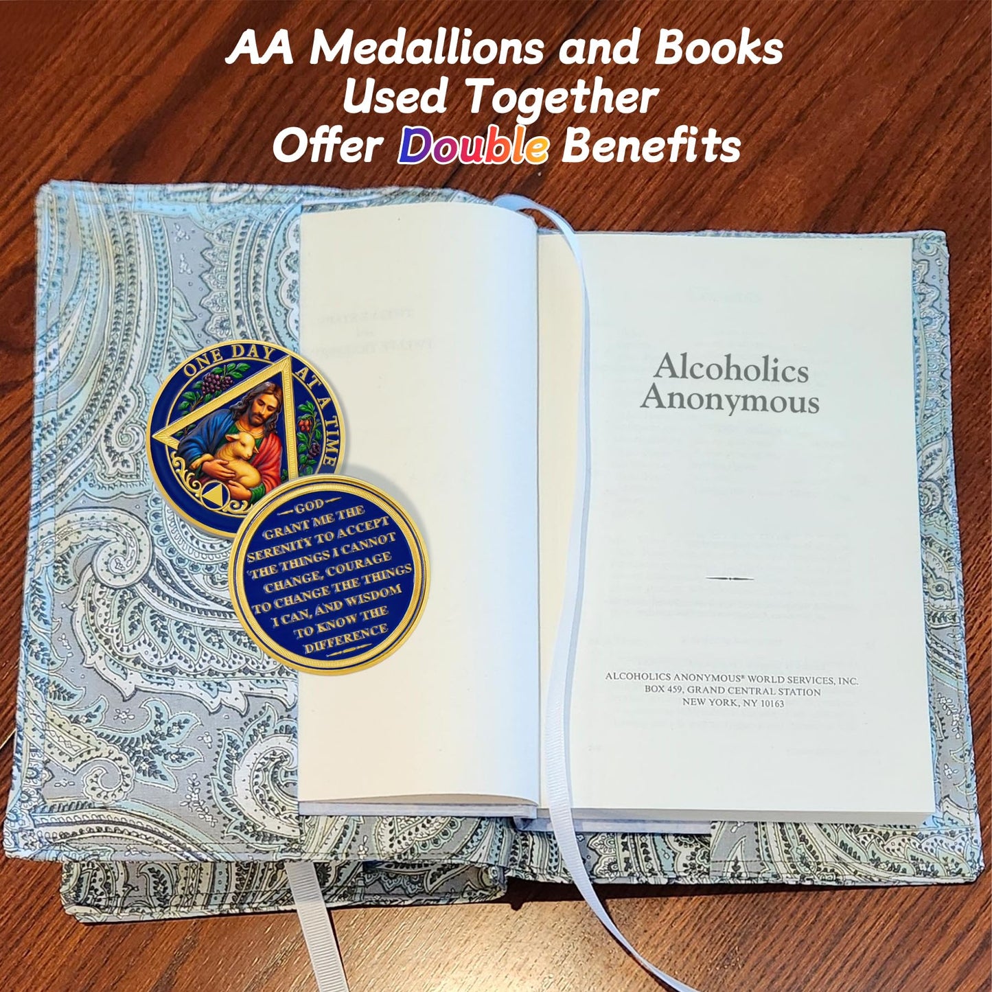 Personalized The Good Shepherd Blessing Sobriety Coin mysite