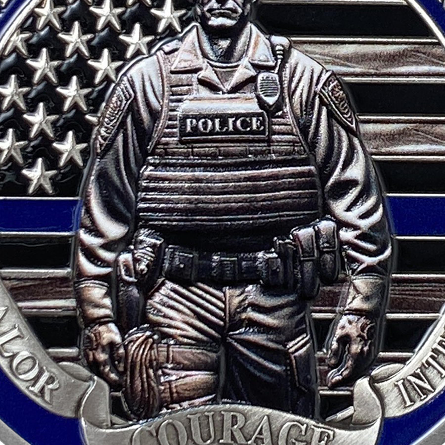 Heroic Police Law Enforcement Valor & Sacrifice Commemorative Memorial Coin mysite