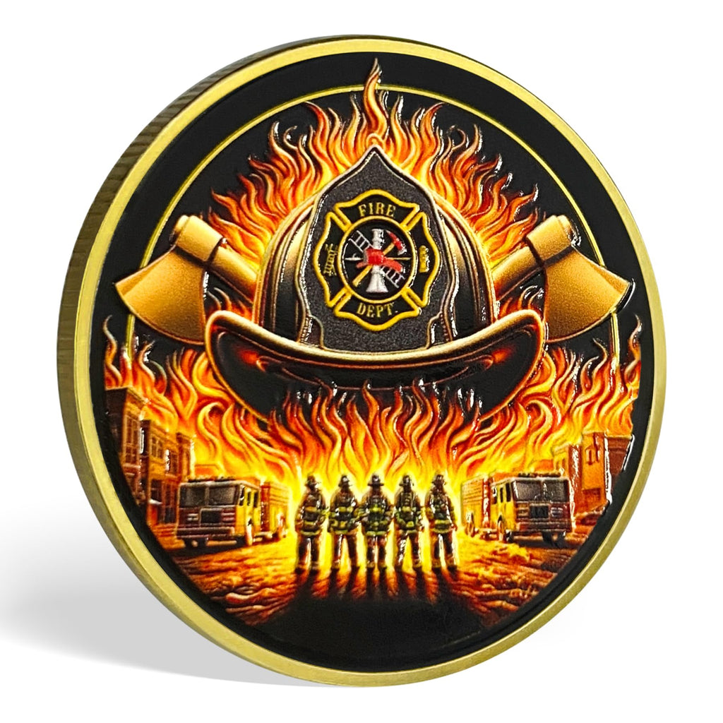 Firefighters Fire Rescue Challenge Coin mysite