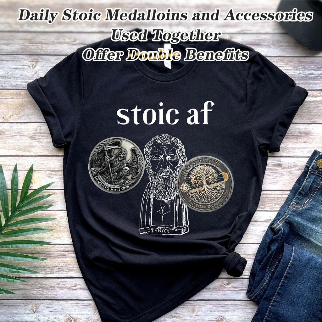 Grim Reaper Memento Mori Skull Tree of Life Stoic Coin mysite