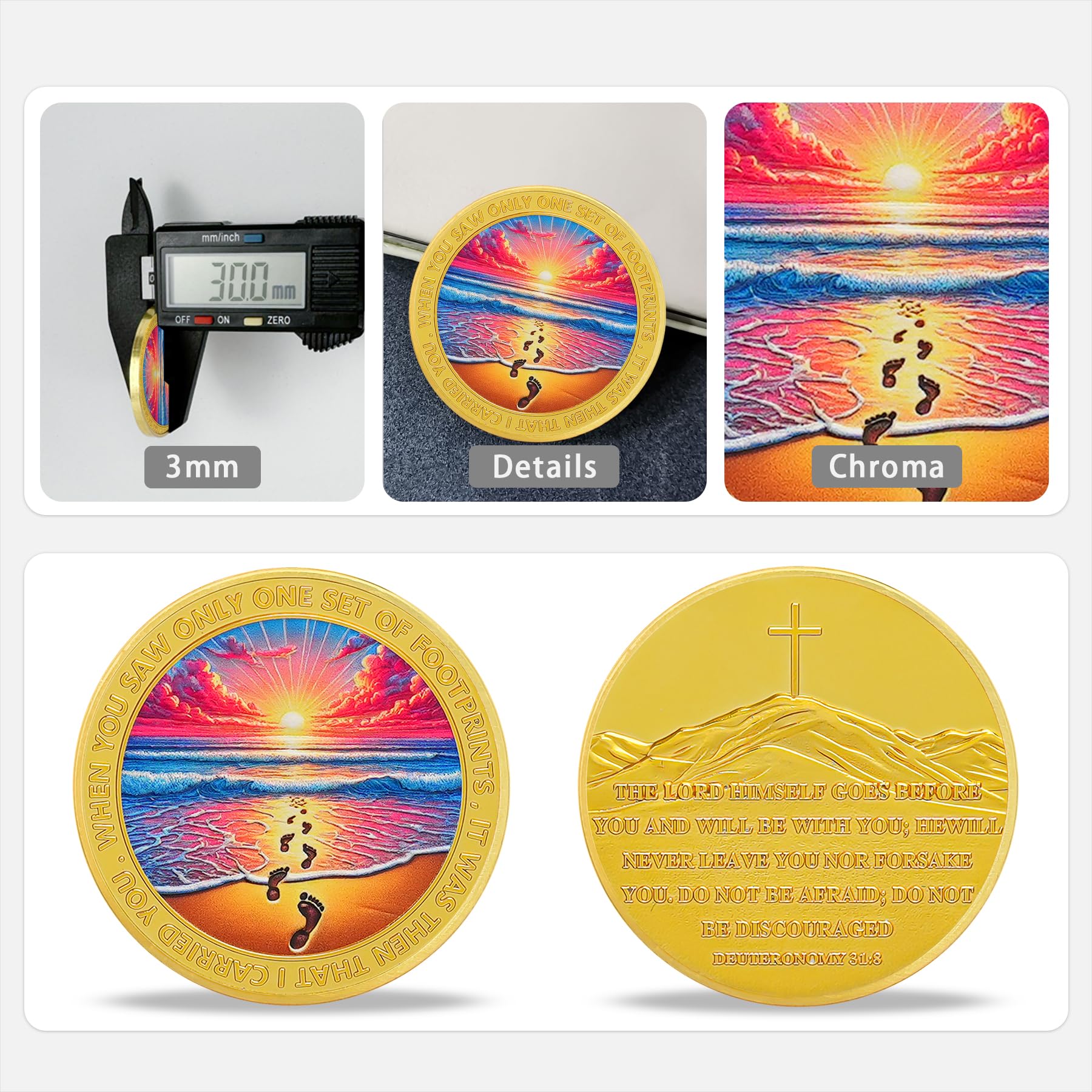 Seaside Footprints Religious Coin mysite