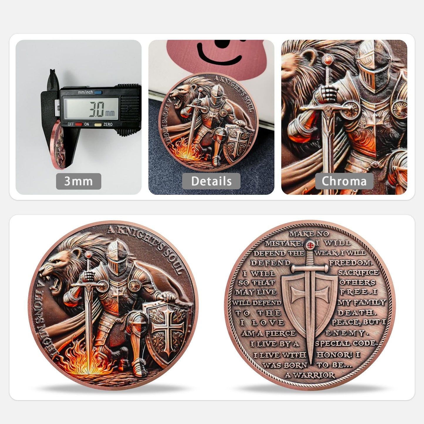 Knight and Lion Challenge Coin mysite