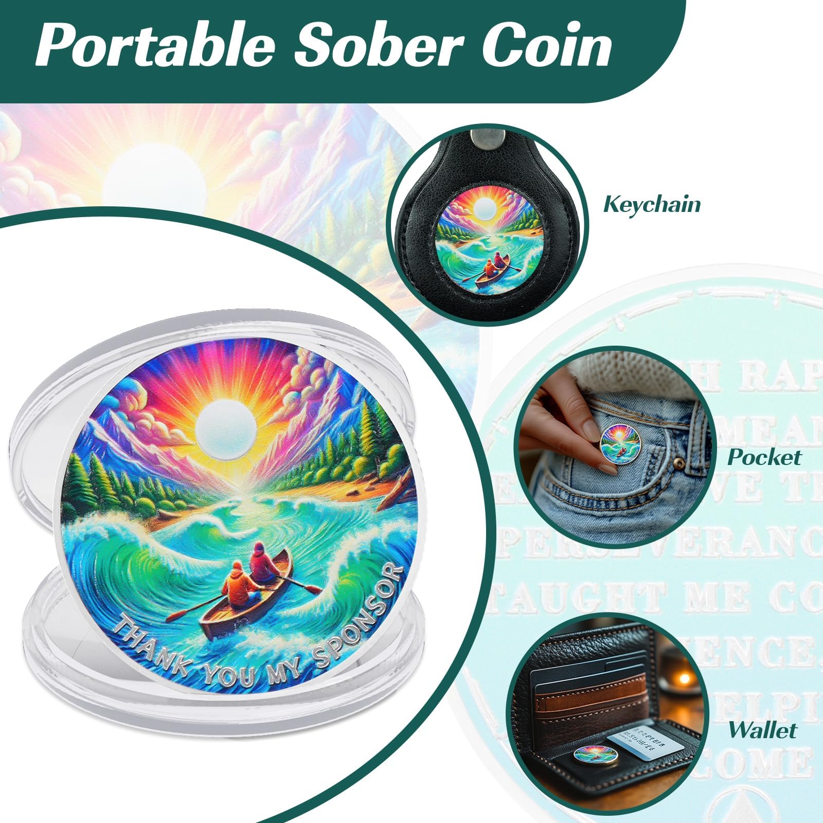 Thank You My Sponsor Sobriety Coin mysite