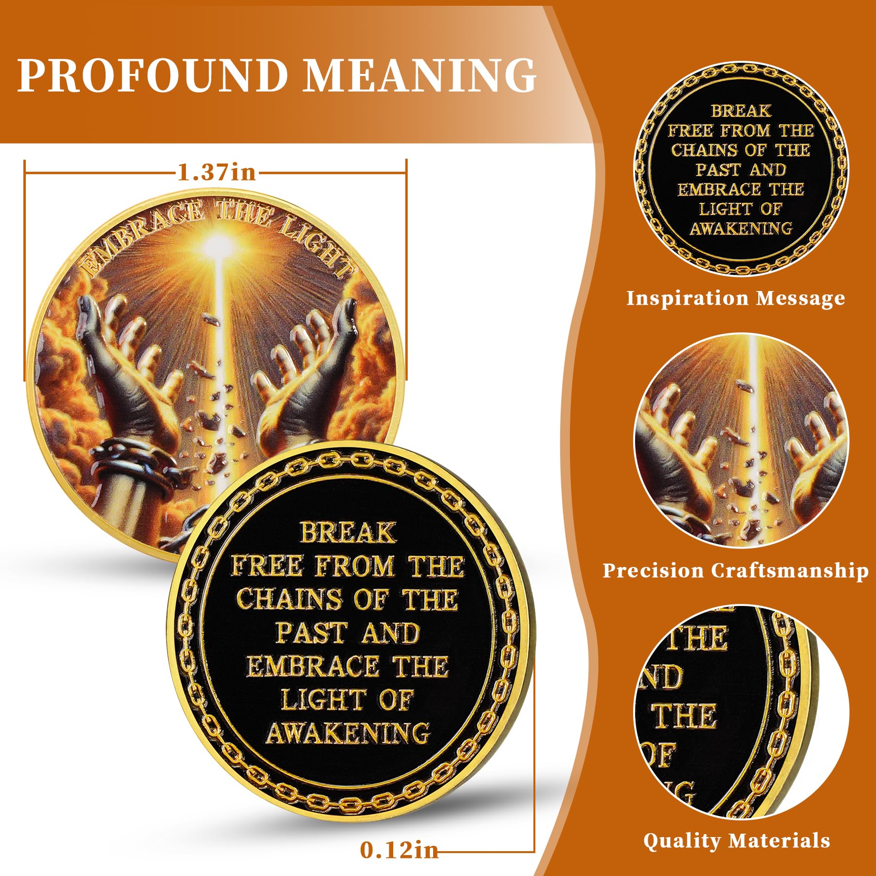 Breaking The Shackles Affirmation Sobriety Coin mysite