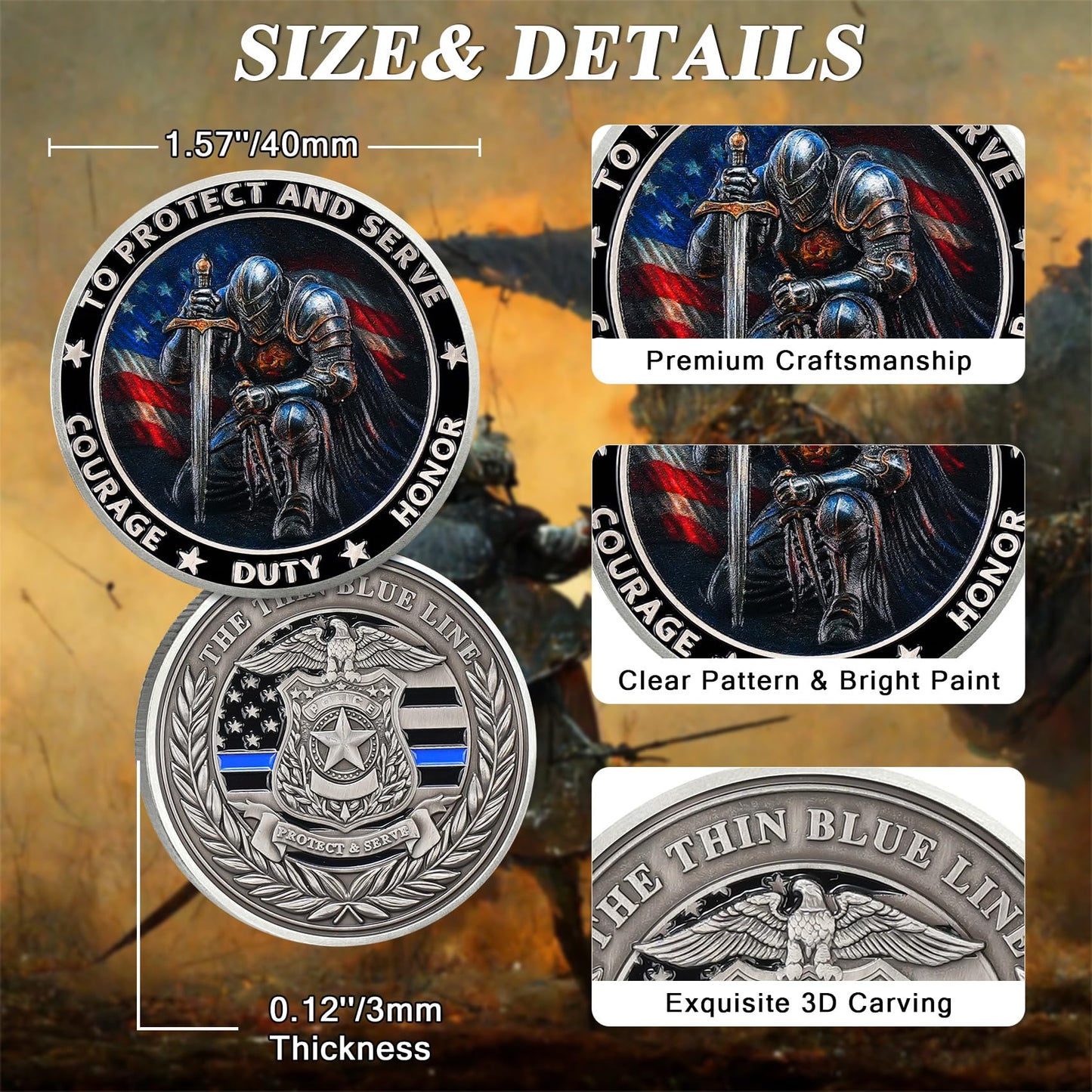 Knight Guardian Challenge Coin mysite