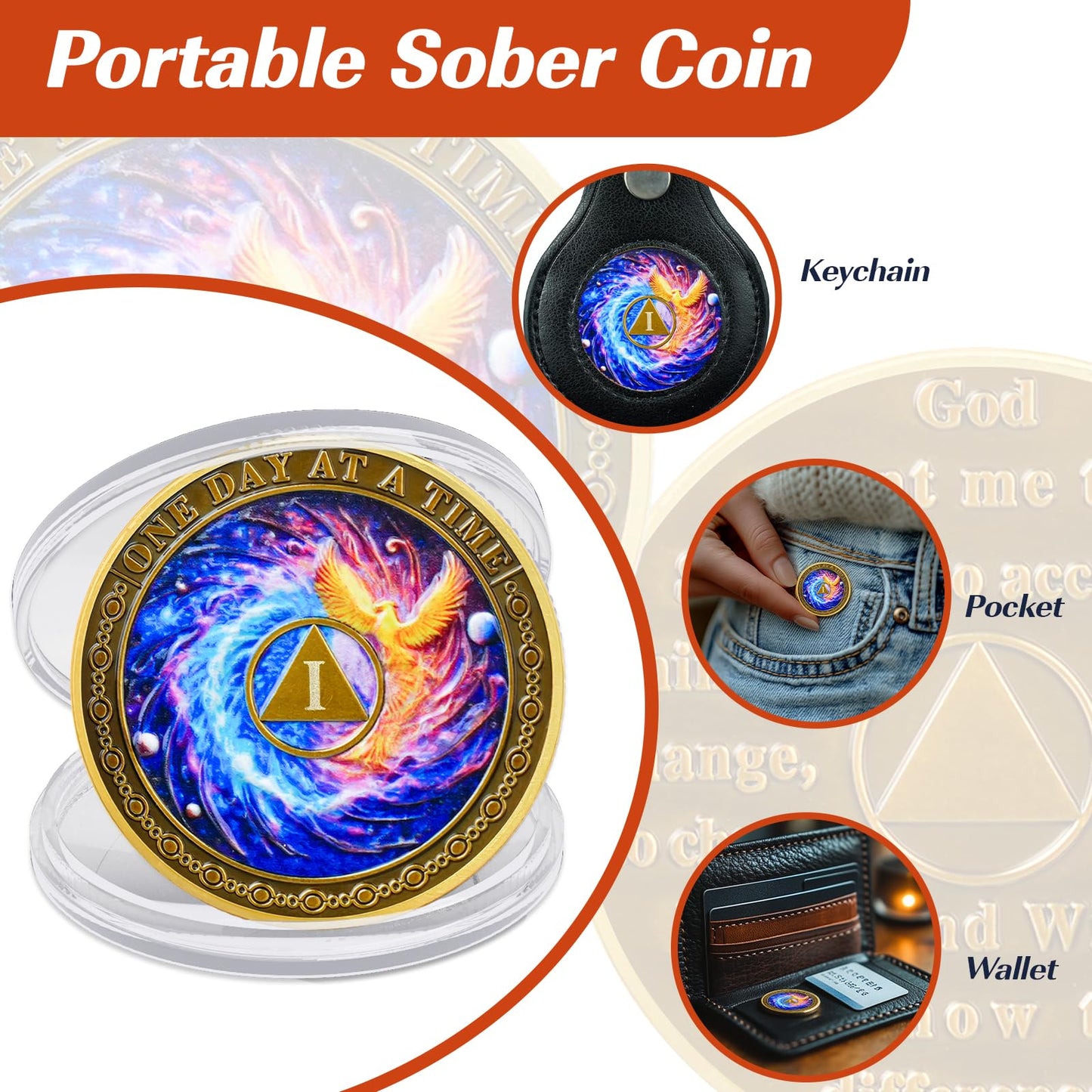 Personalized Phoenix Rebirth Sobriety Coin mysite