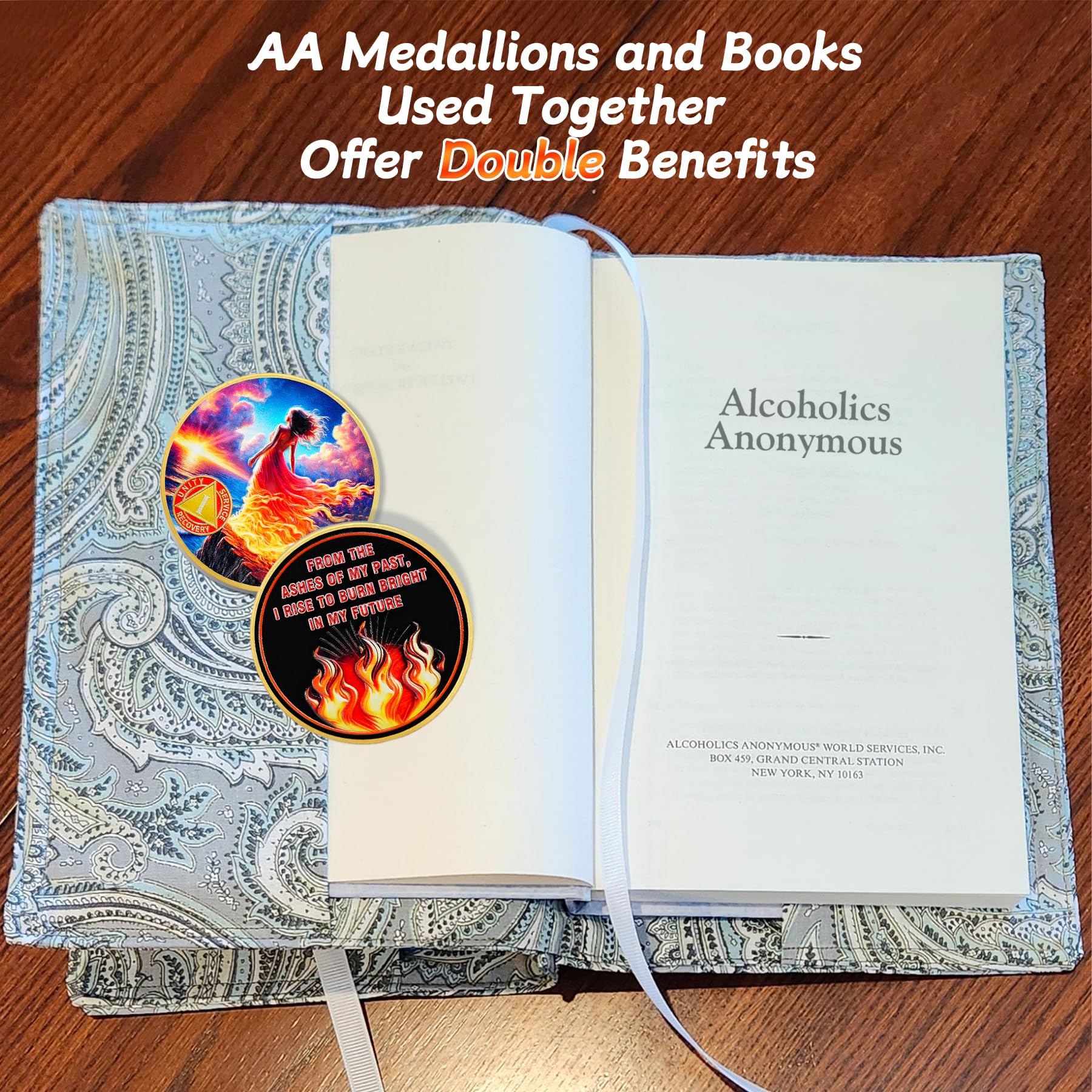 Personalized Rising from The Ashes One Year Reborn Fairy Sobriety Coin mysite