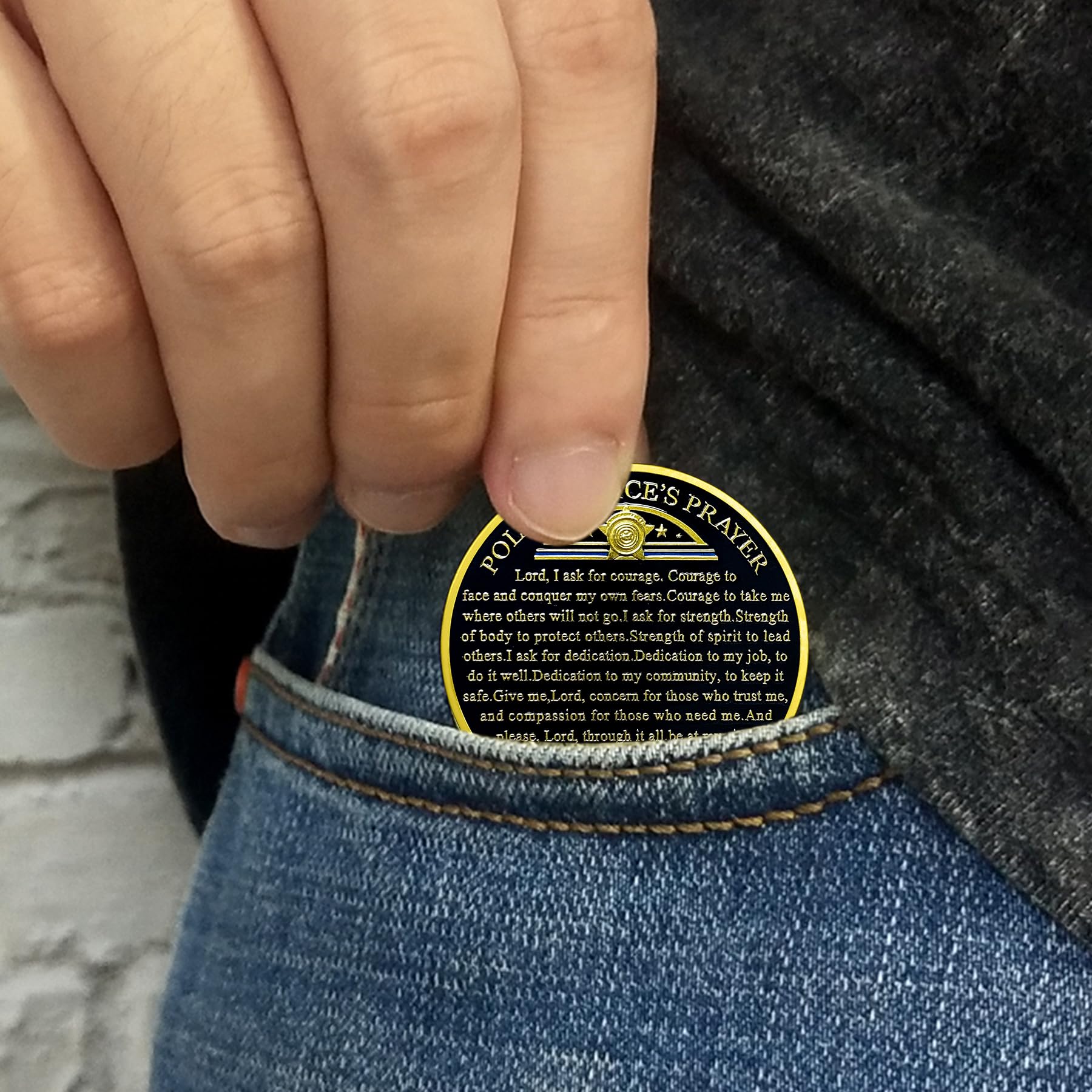 Patriotic Police Law Enforcement Valor & Duty Coin mysite