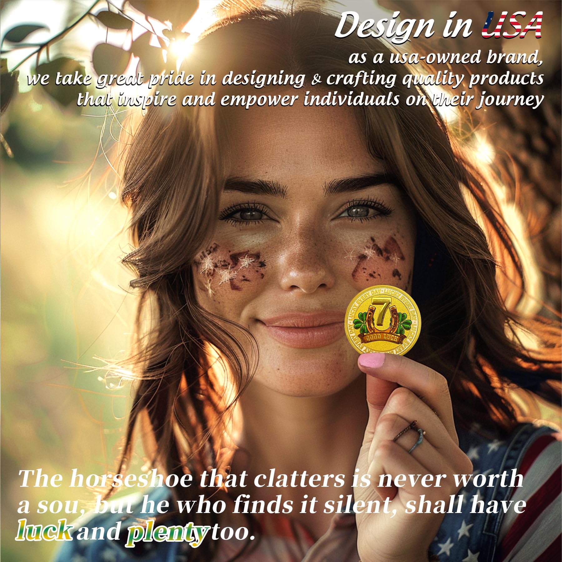 Gold Double Sided Lucky Coin mysite