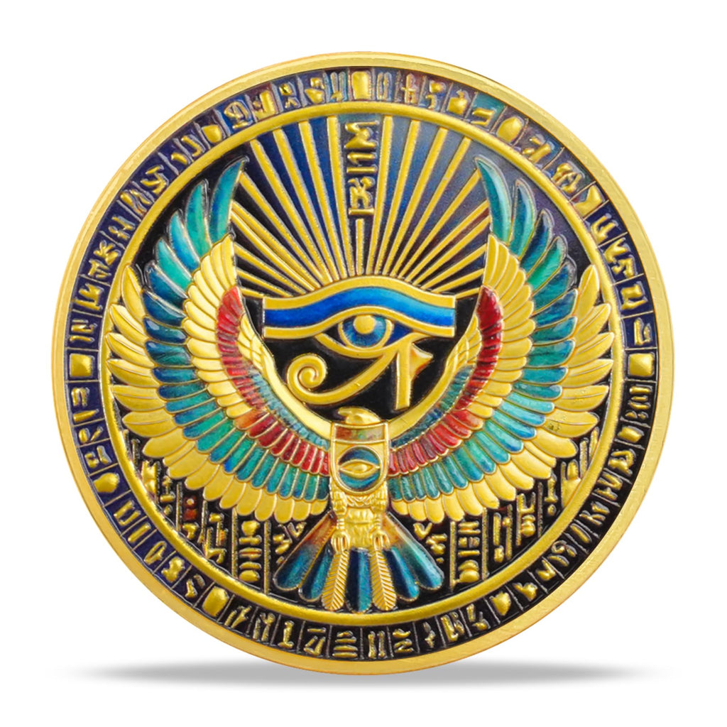 Inspirational Egyptian Symbol Pharaoh Eye of Horus Religious Coin mysite