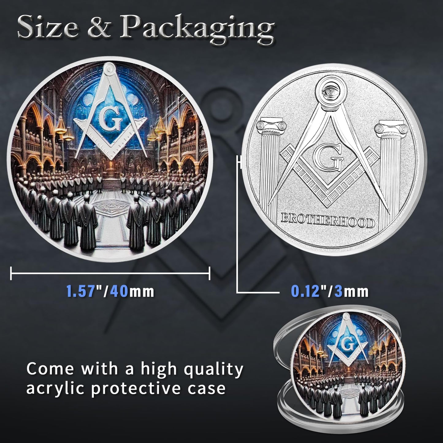Masonic Brotherhood Masonic Challenge Coin mysite