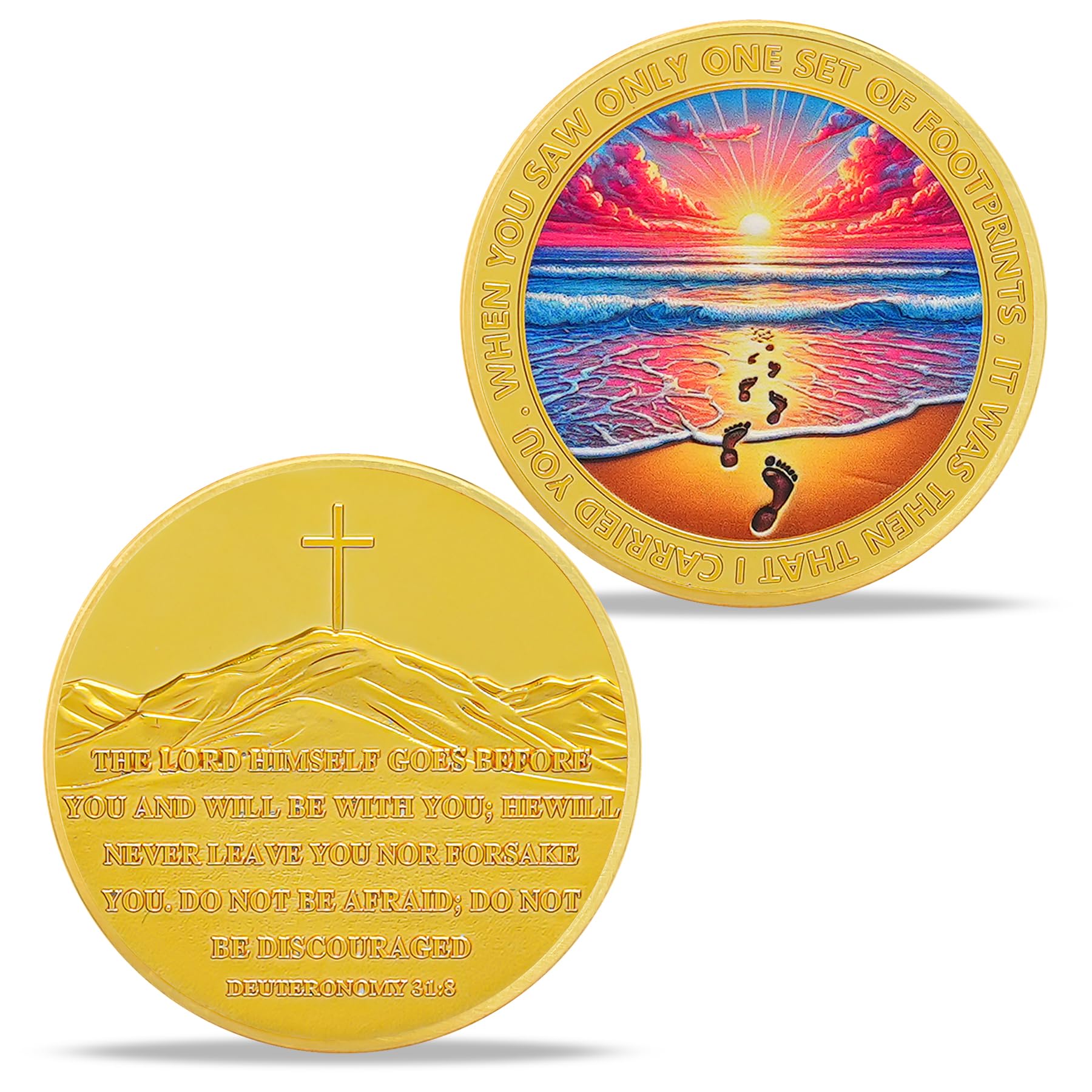 Seaside Footprints Religious Coin mysite