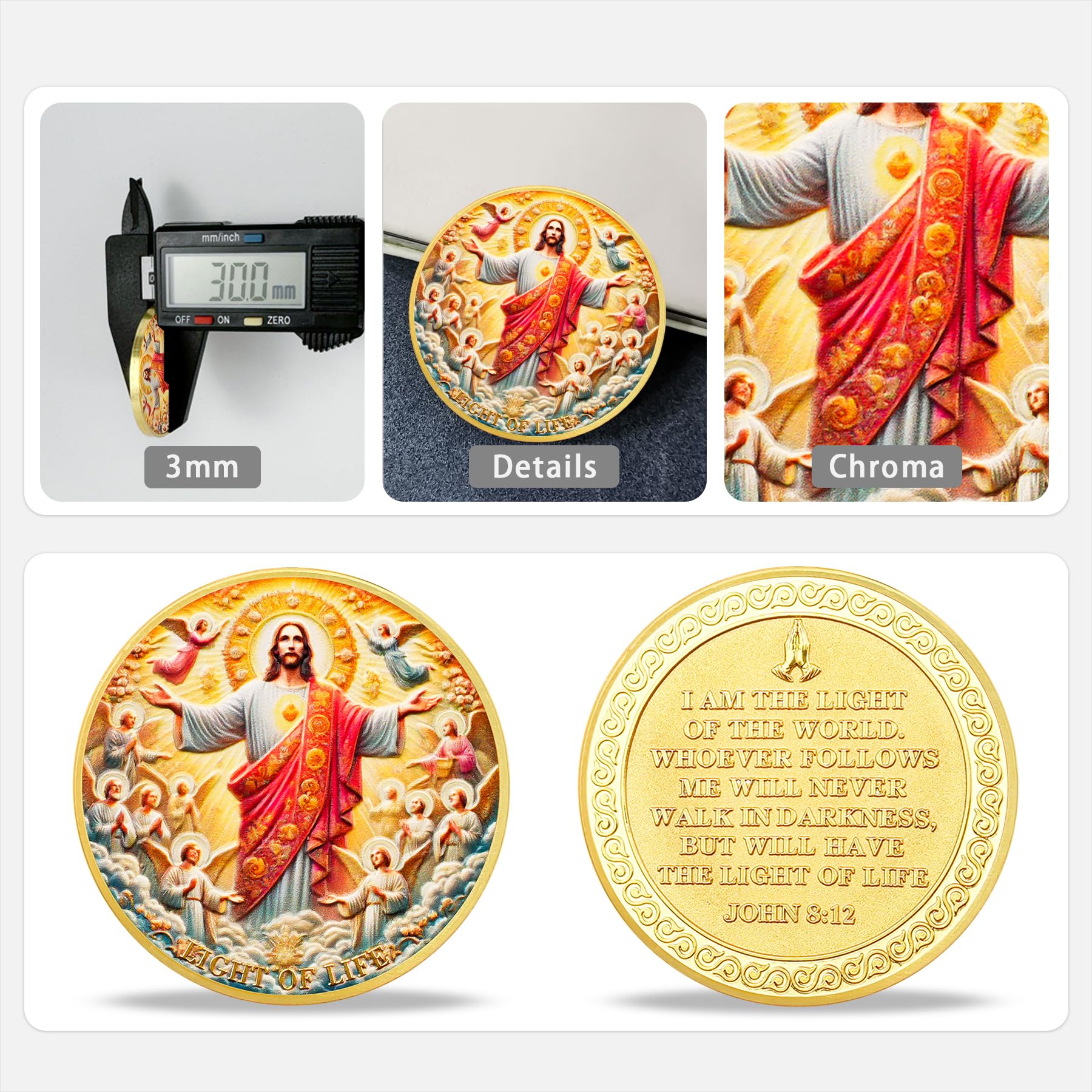 Jesus and Angels Divine Messenger Religious Coin mysite