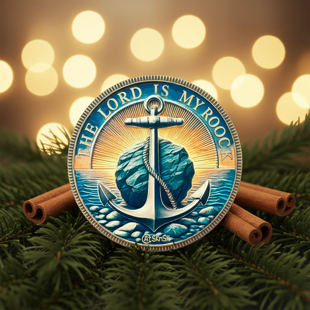 The Lord is My Rock Christian Challenge Coin mysite