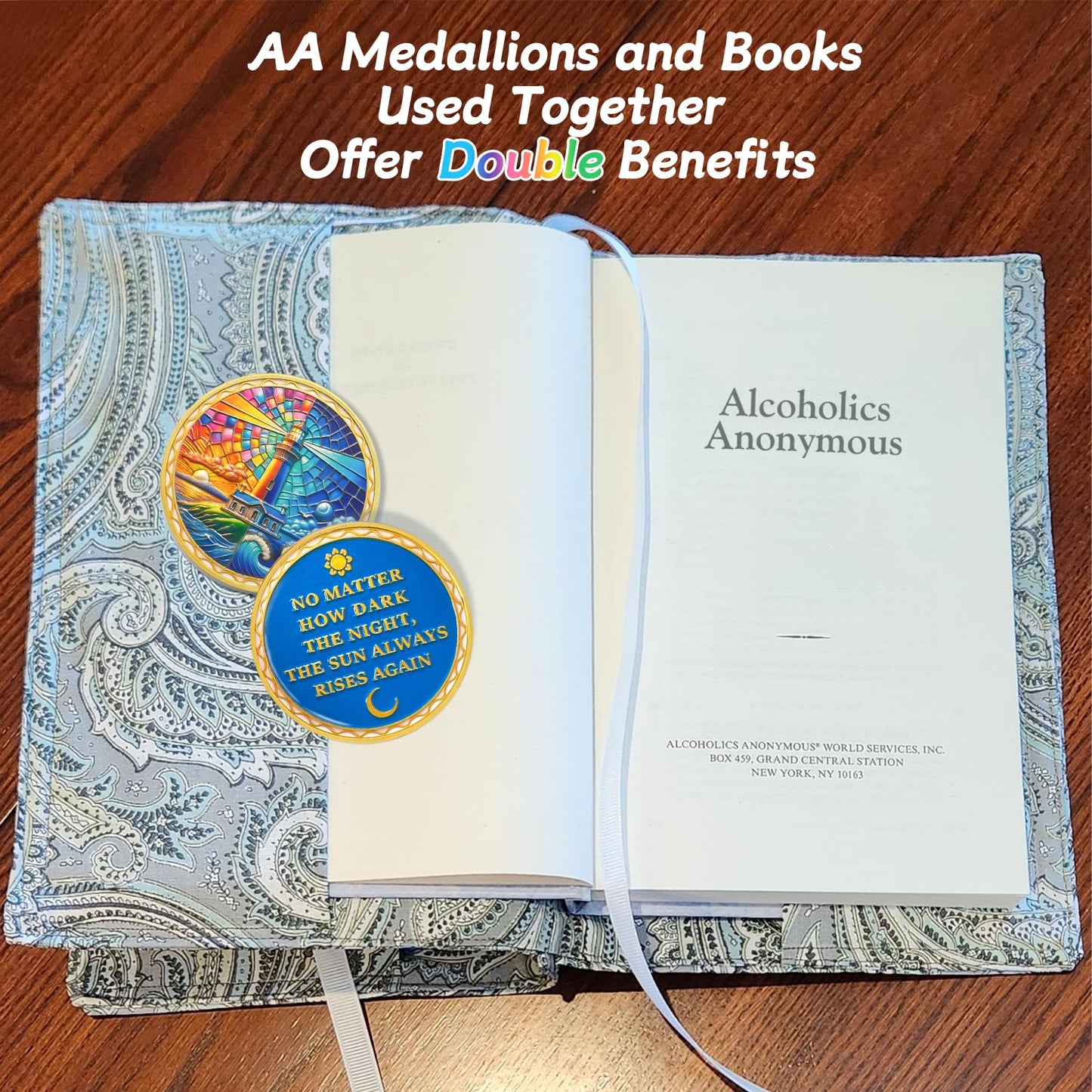 Sun and Moon Lighthouse Recovery Addiction Sobriety Coin mysite