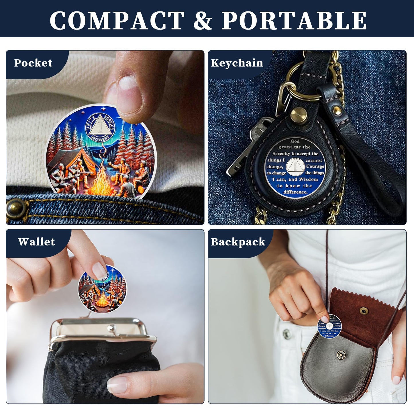 Personalized Camp Bonfire Sobriety Coin mysite