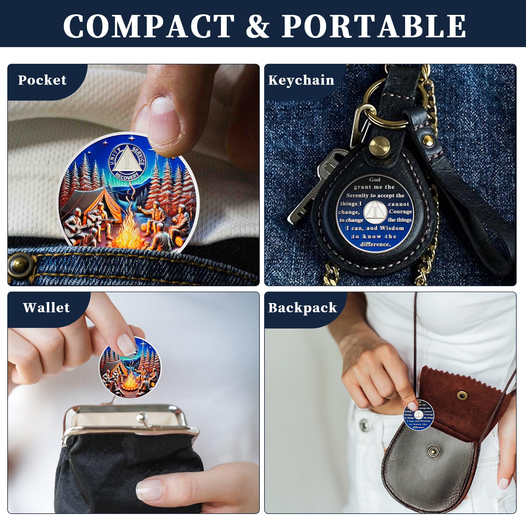 Personalized Camp Bonfire Sobriety Coin mysite