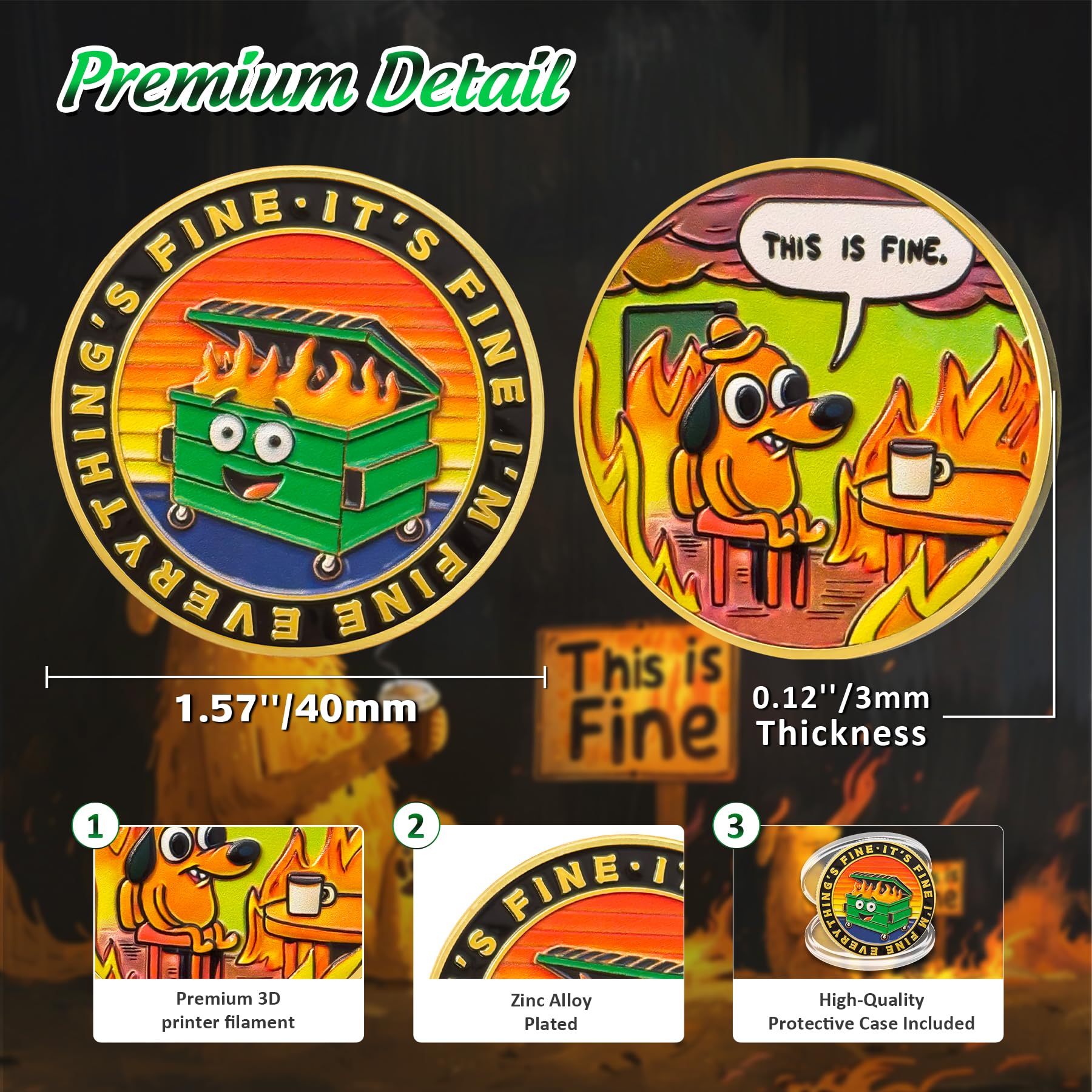 This is Fine Mini Dumpster Fire Challenge Coin mysite