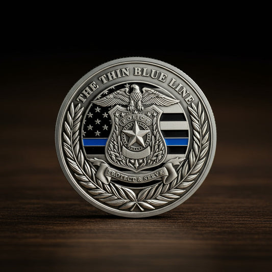AtSKnSK Saint Michael Police Prayer Coin Patron Saint of Police Officers Police Law Enforcement Challenge Coin (Police Couple, 1) mysite