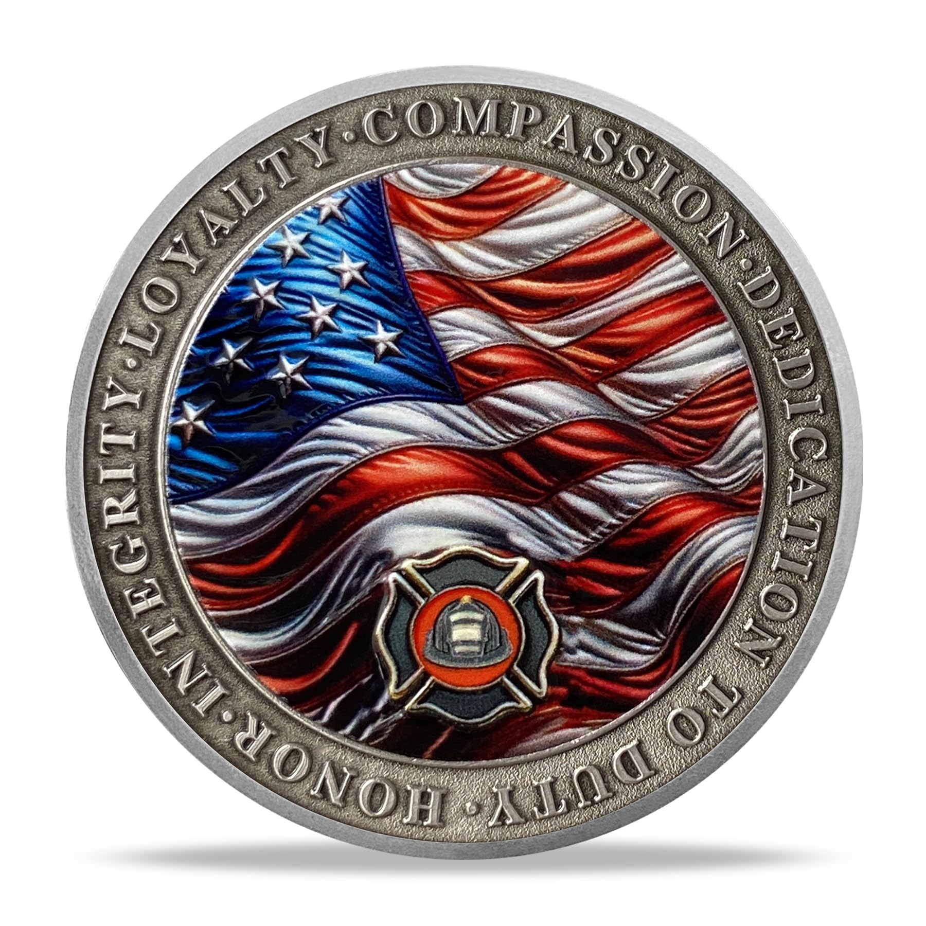 Masked Firefighter Courage & Honor Challenge Coin mysite