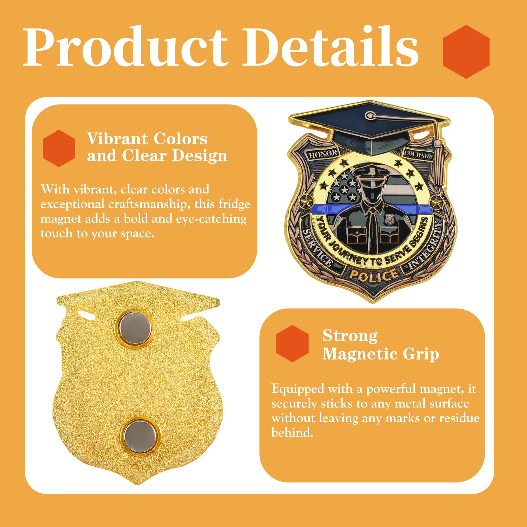 Police Academy Graduation Refrigerator Magnet mysite