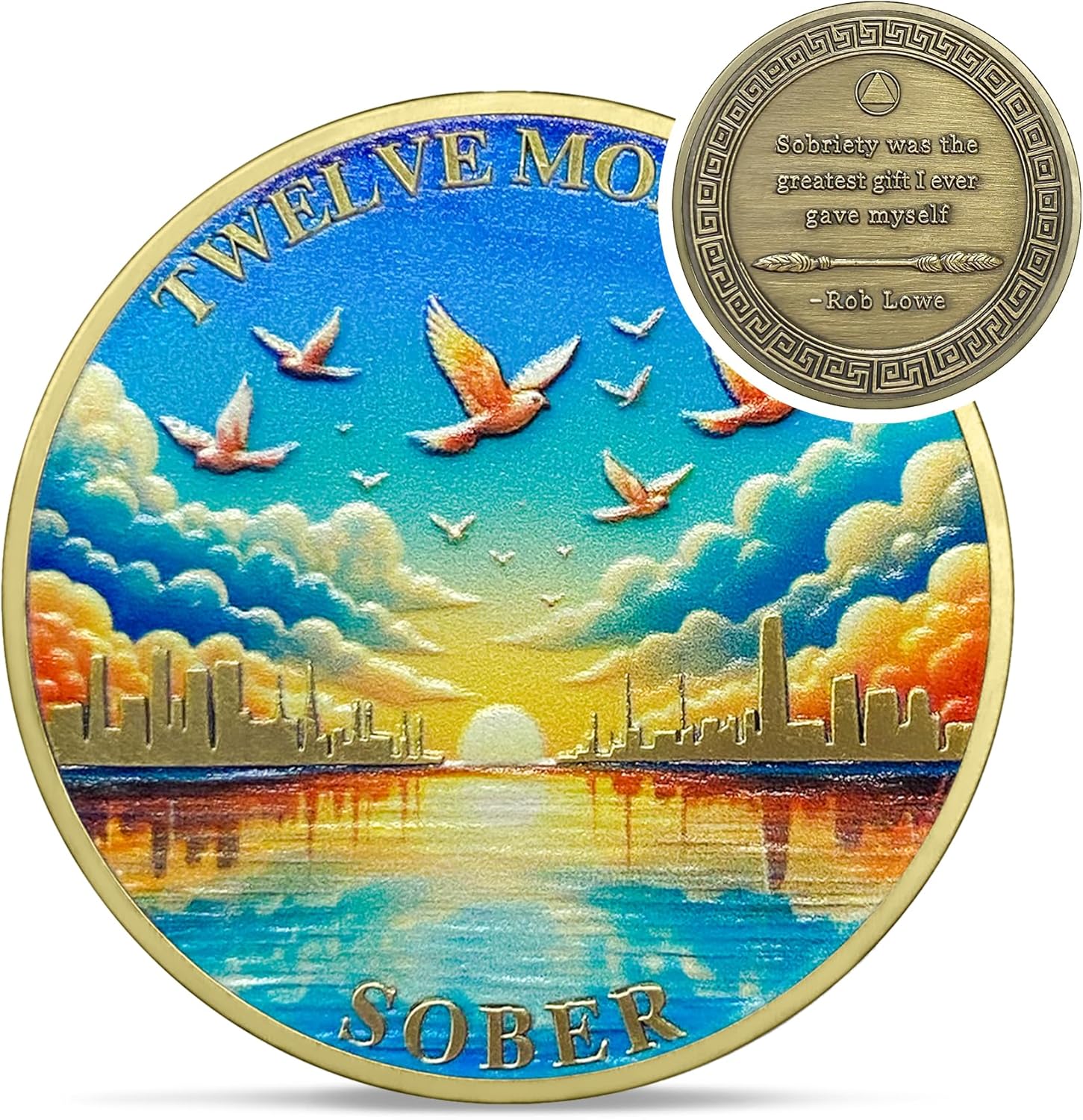 1-12 Months Recovery Addiction Celebrate Living Clean Sobriety Coin mysite