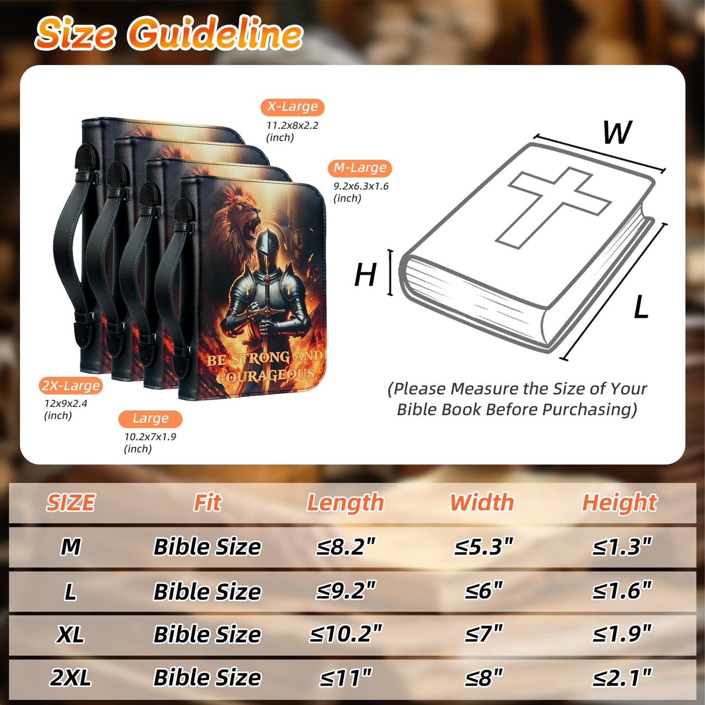 Religious Bible Pattern Leather Personalized Knight Bible Cover mysite