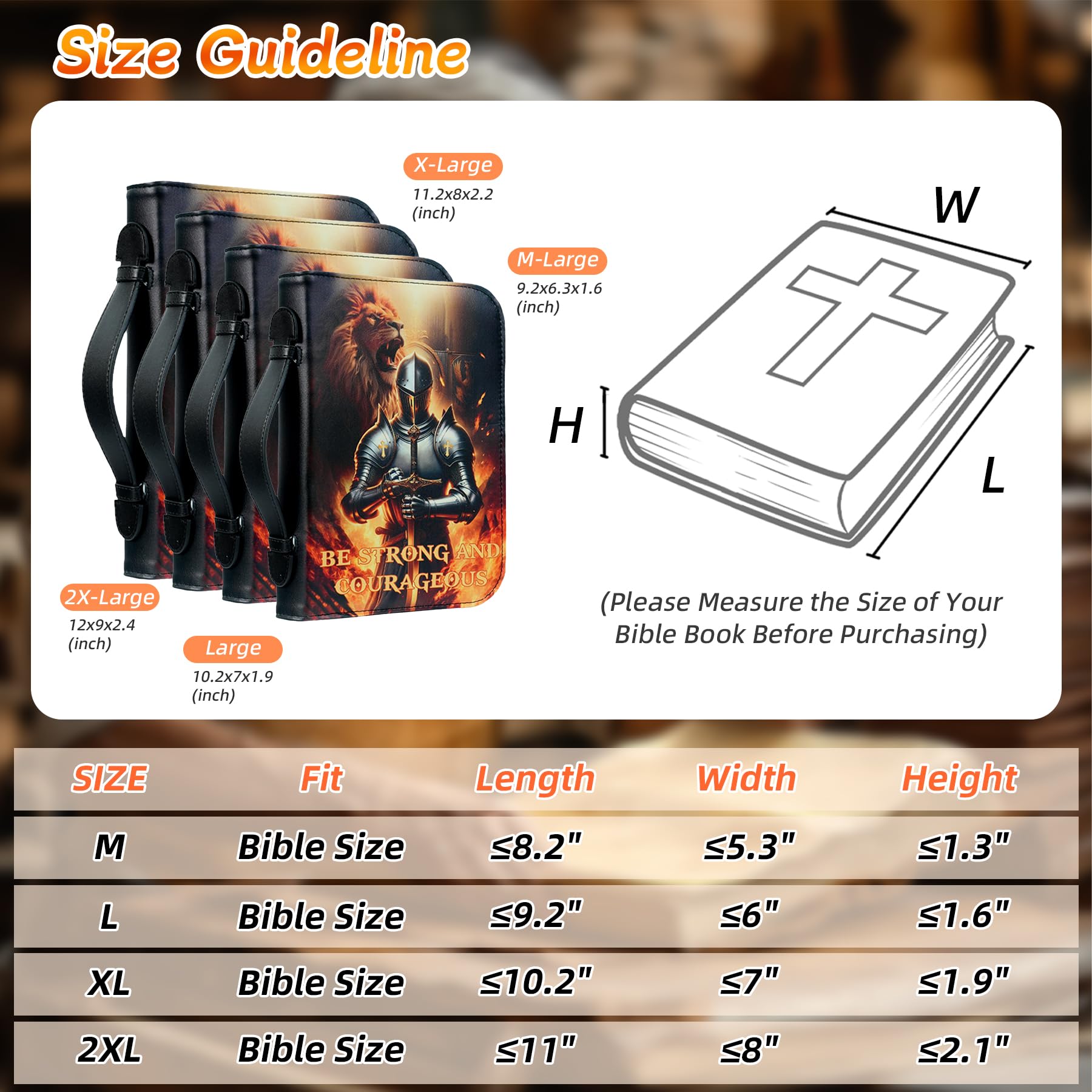 Religious Bible Pattern Leather Personalized Knight Bible Cover mysite