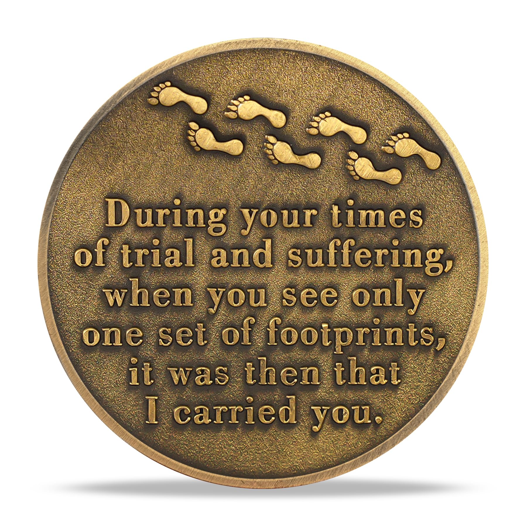 Beach Footprints Religious Coin mysite