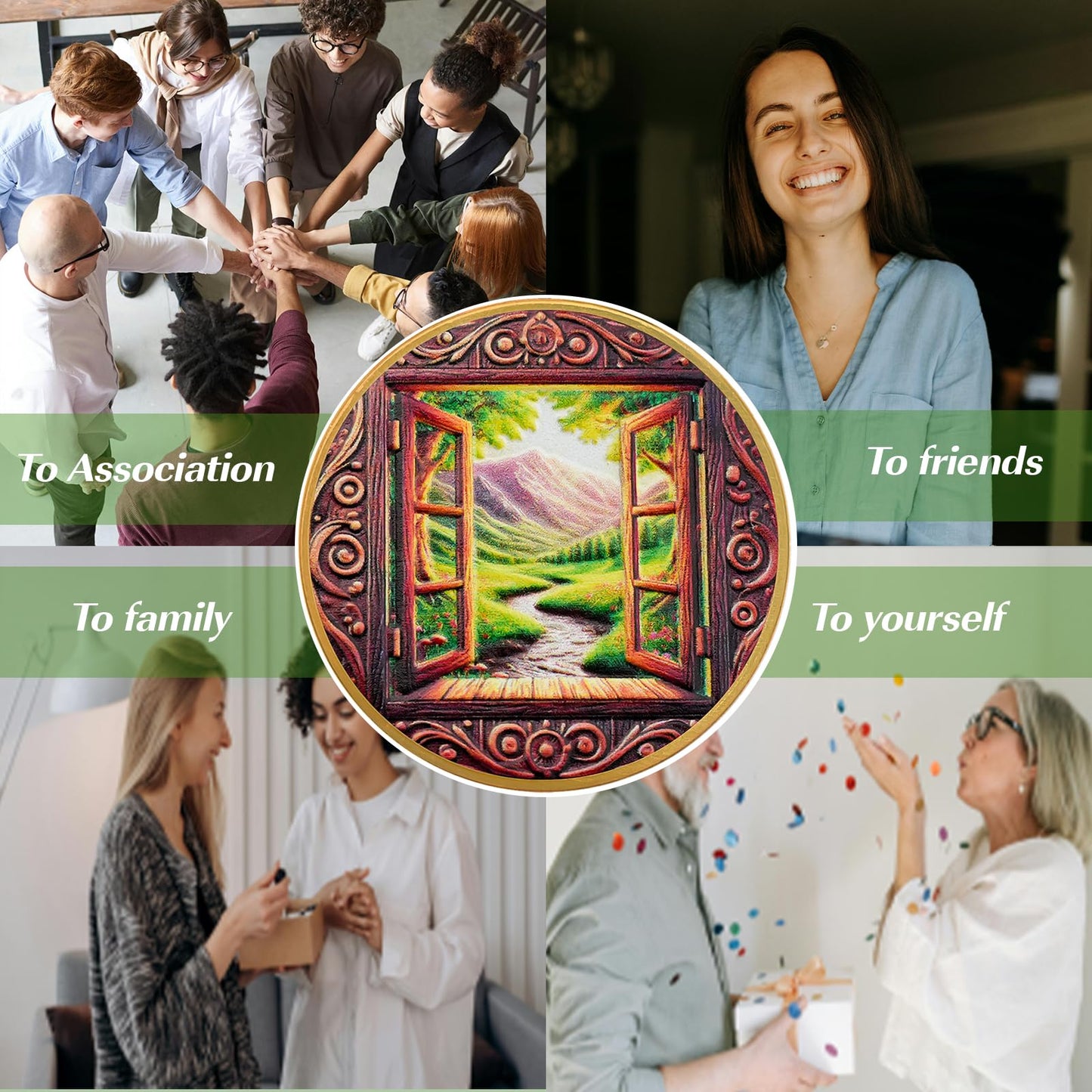 Personalized Window of Clarity Sobriety Coin mysite